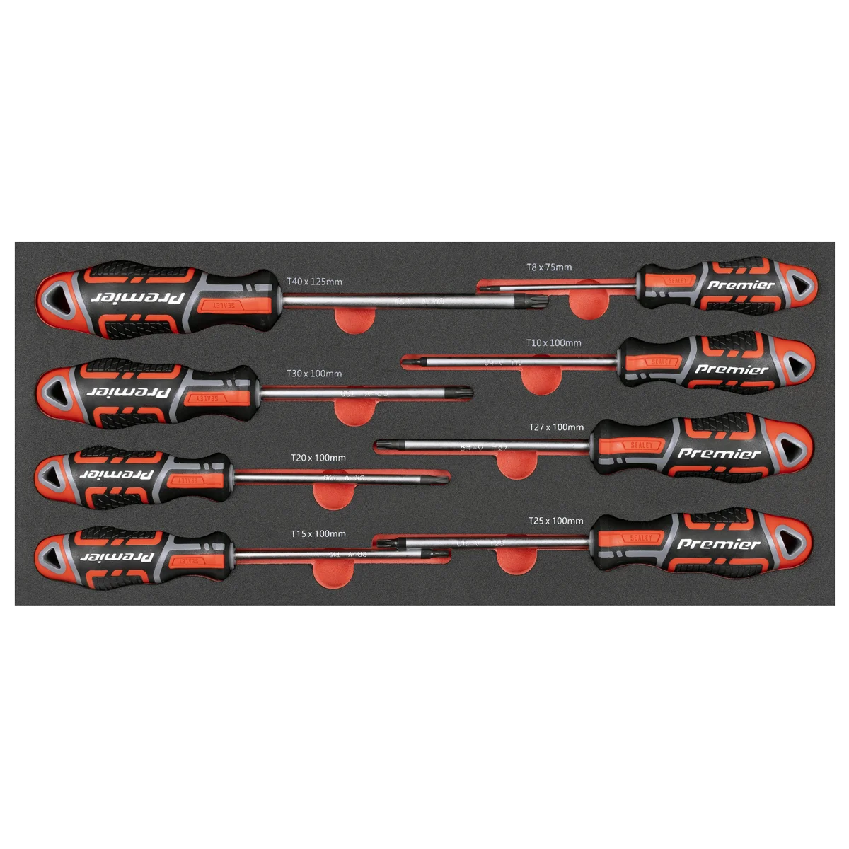 Sealey Premier Screwdriver Set TBT55 8 Piece with Tool Tray