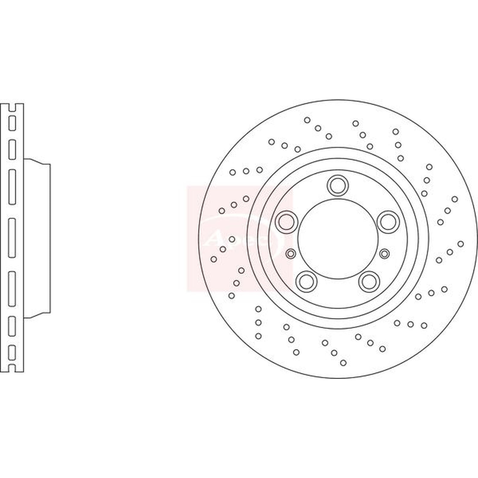 Apec Front / & Rear / Brake Discs & Pads fits Porsche 911 2011-2019 3.8