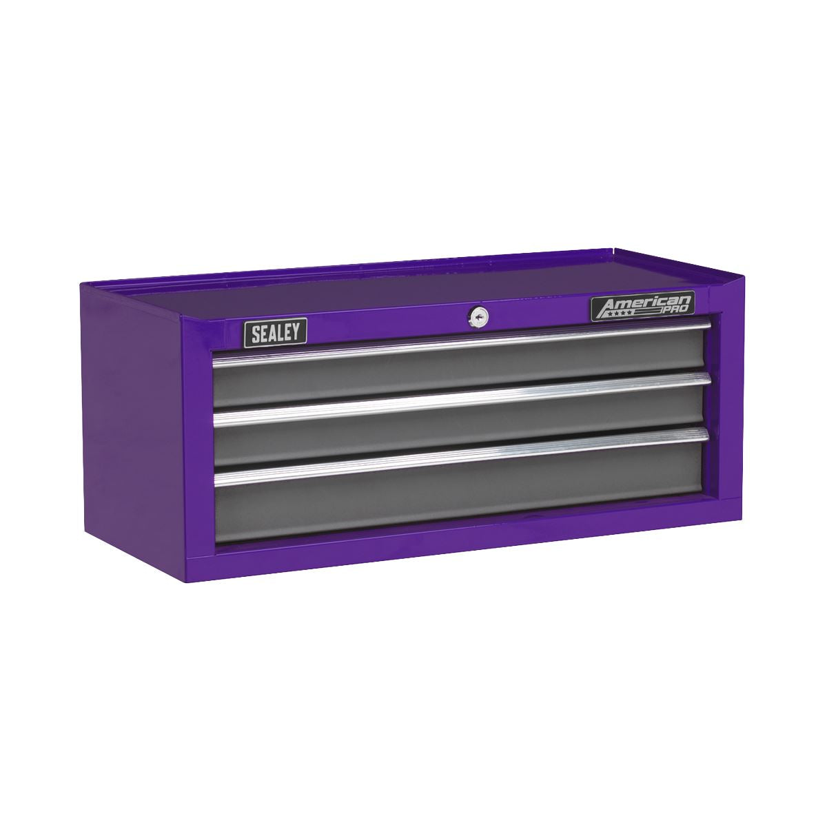 Sealey Topchest Mid-Box & Rollcab 9 Drawer Stack Purple AP2200BBCPSTACK