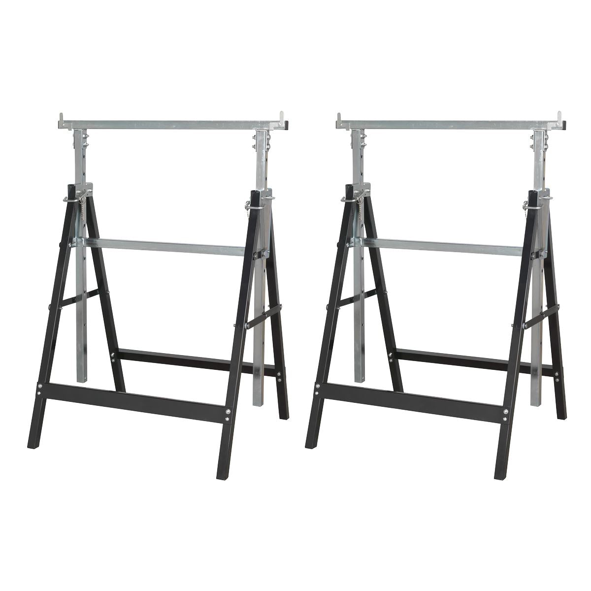 Sealey Fold Down Telescopic Trestle 200kg Capacity - Pair FDT32