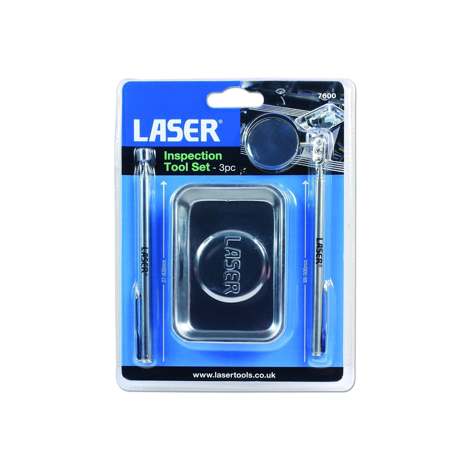 Laser Inspection Tool Set & Tool Tray 3pc 7600