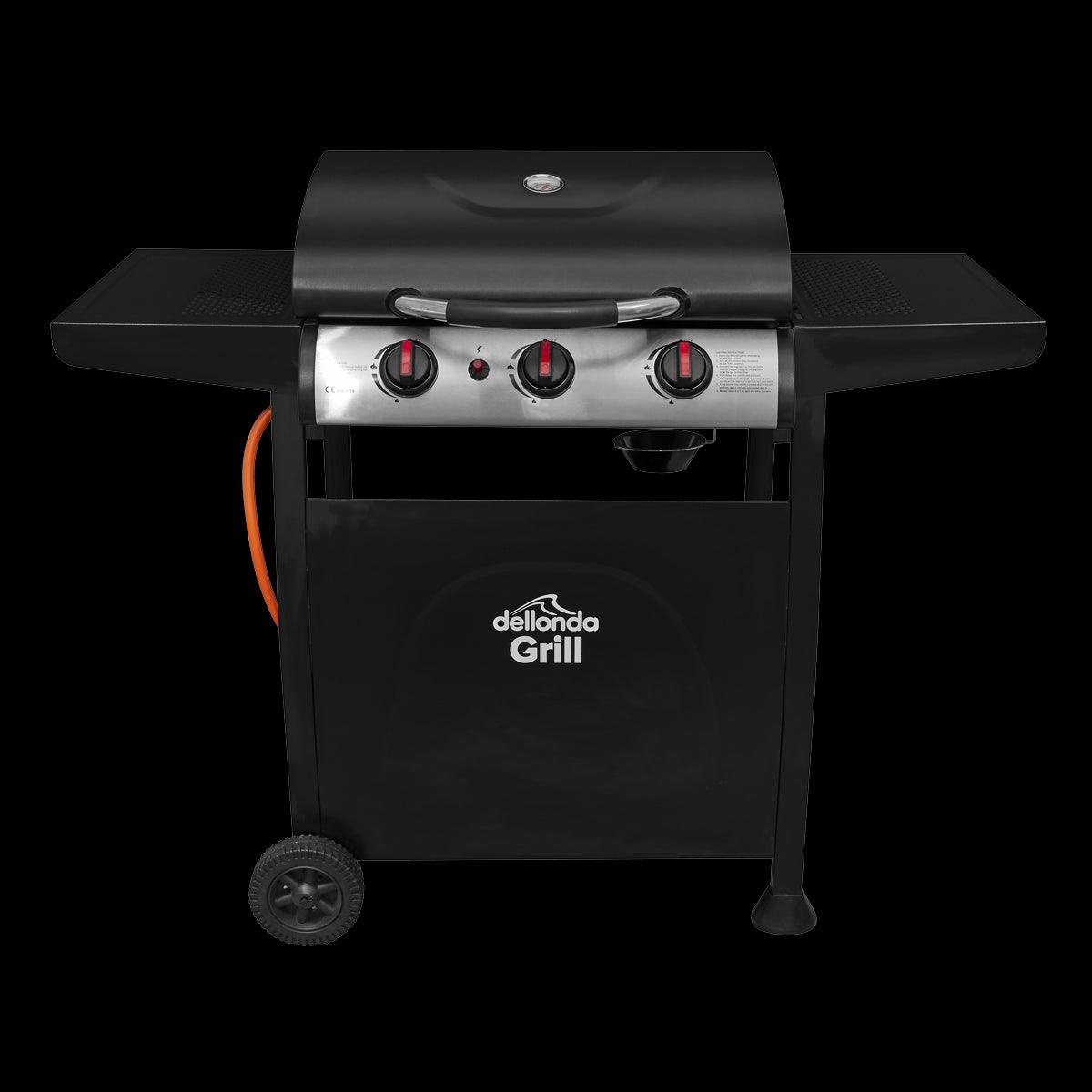 Dellonda 3 Burner Gas BBQ