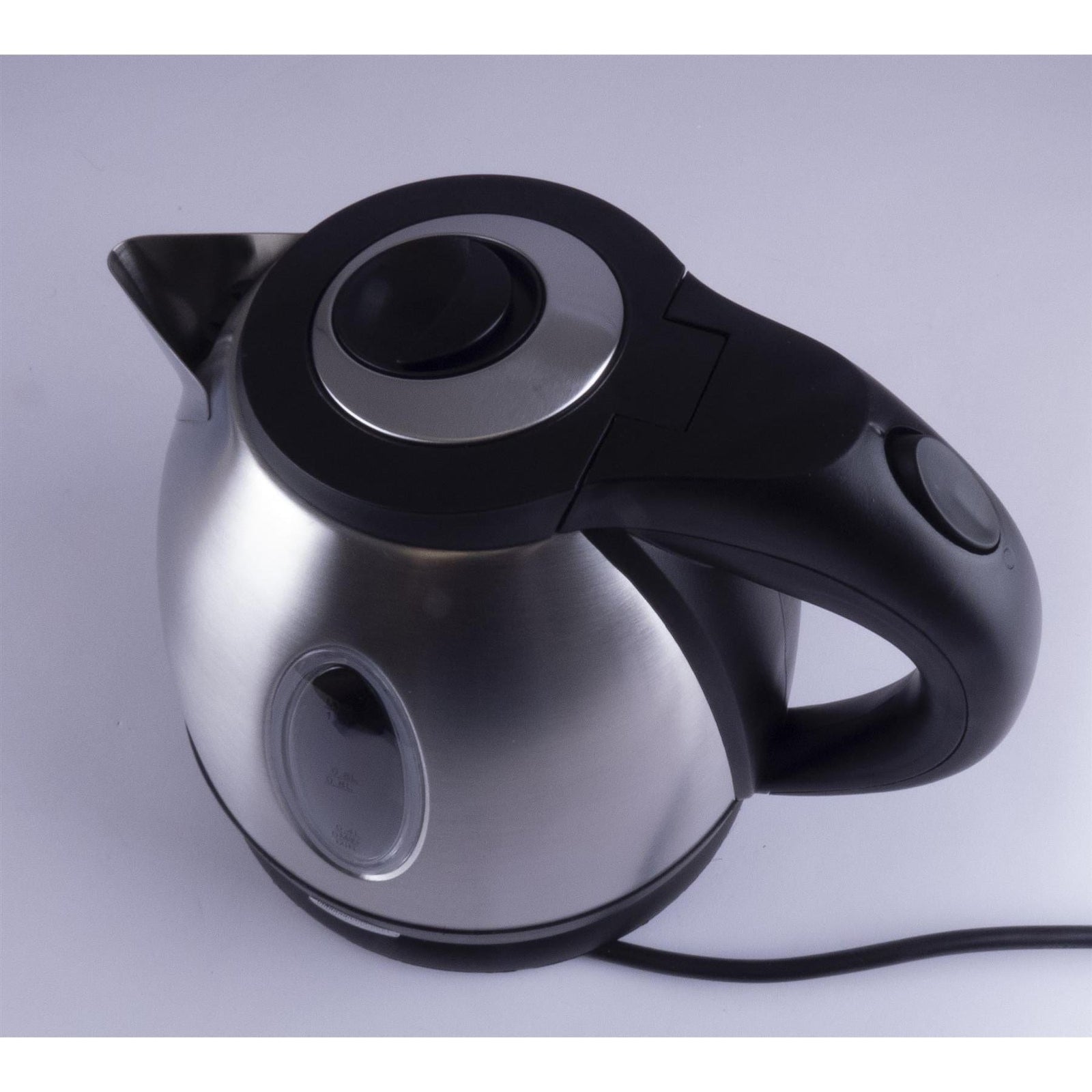 Silver Chrome Low Power 1.2L 750W Cordless Kettle