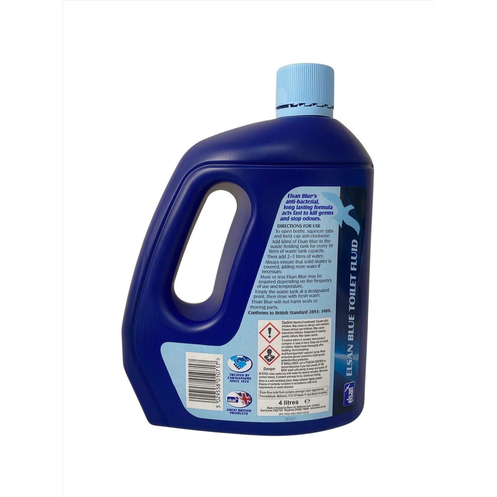 Elsan Blue Toilet Fluid Chemical Cleaner Caravan Motorhome Boat 4L