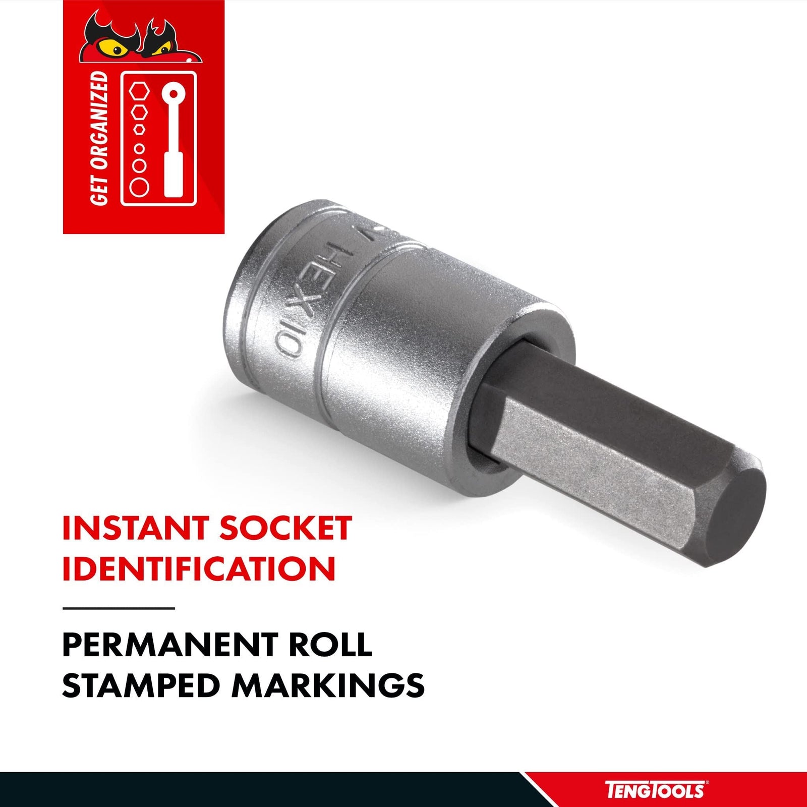 Teng Tools 3/8" Hex Bit Socket Metric 7mm