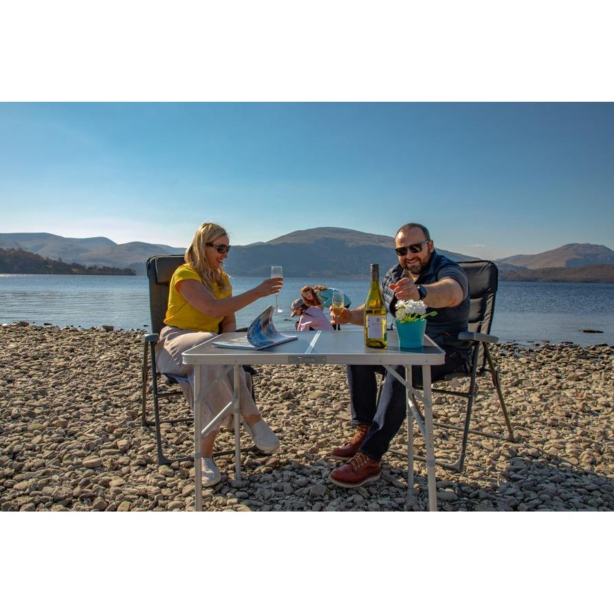 Vango Granite Duo 90 Height Adjustable Folding Camping Table