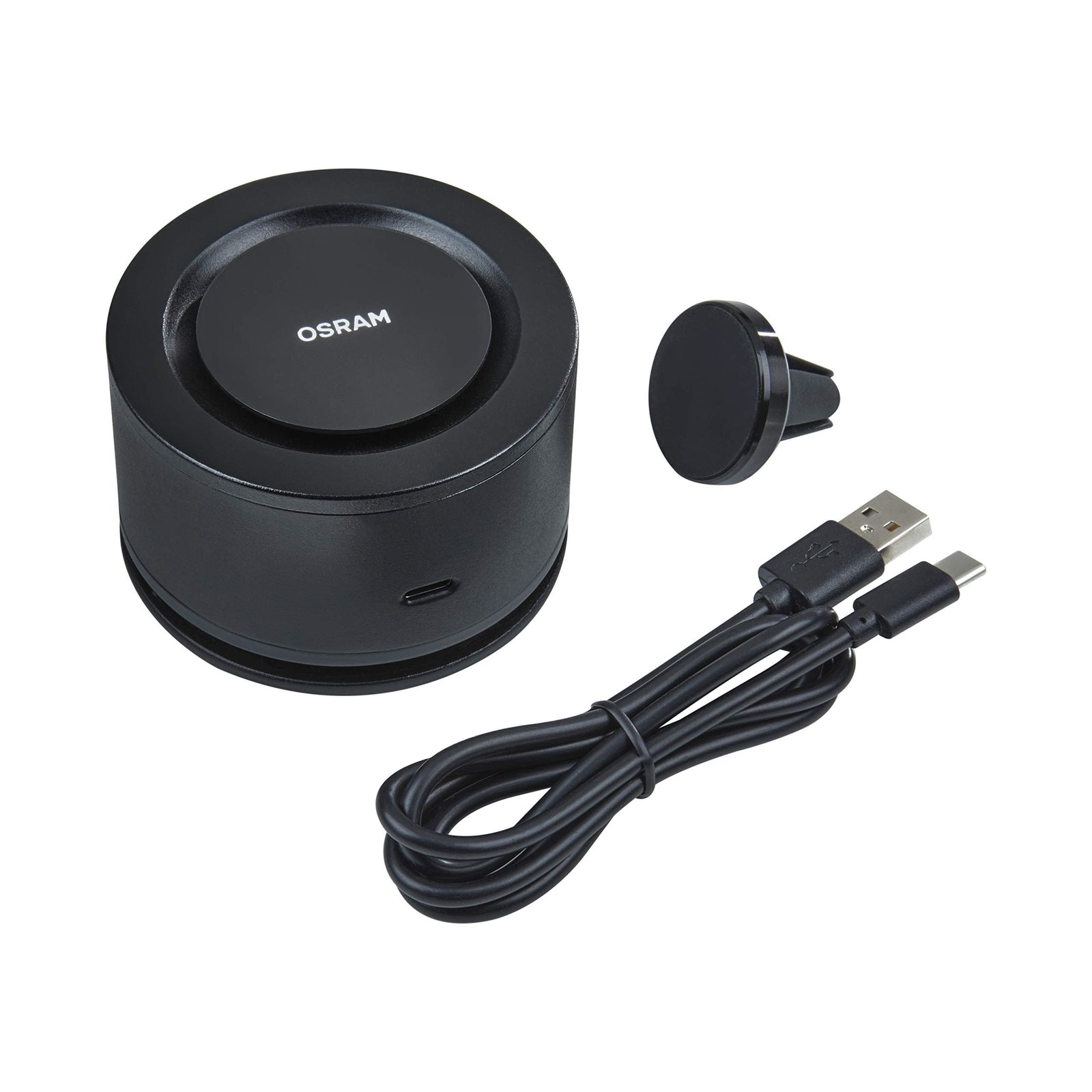 Osram AirZing Mini Air Purifier; Car air purifier with USB port, destroys viruse