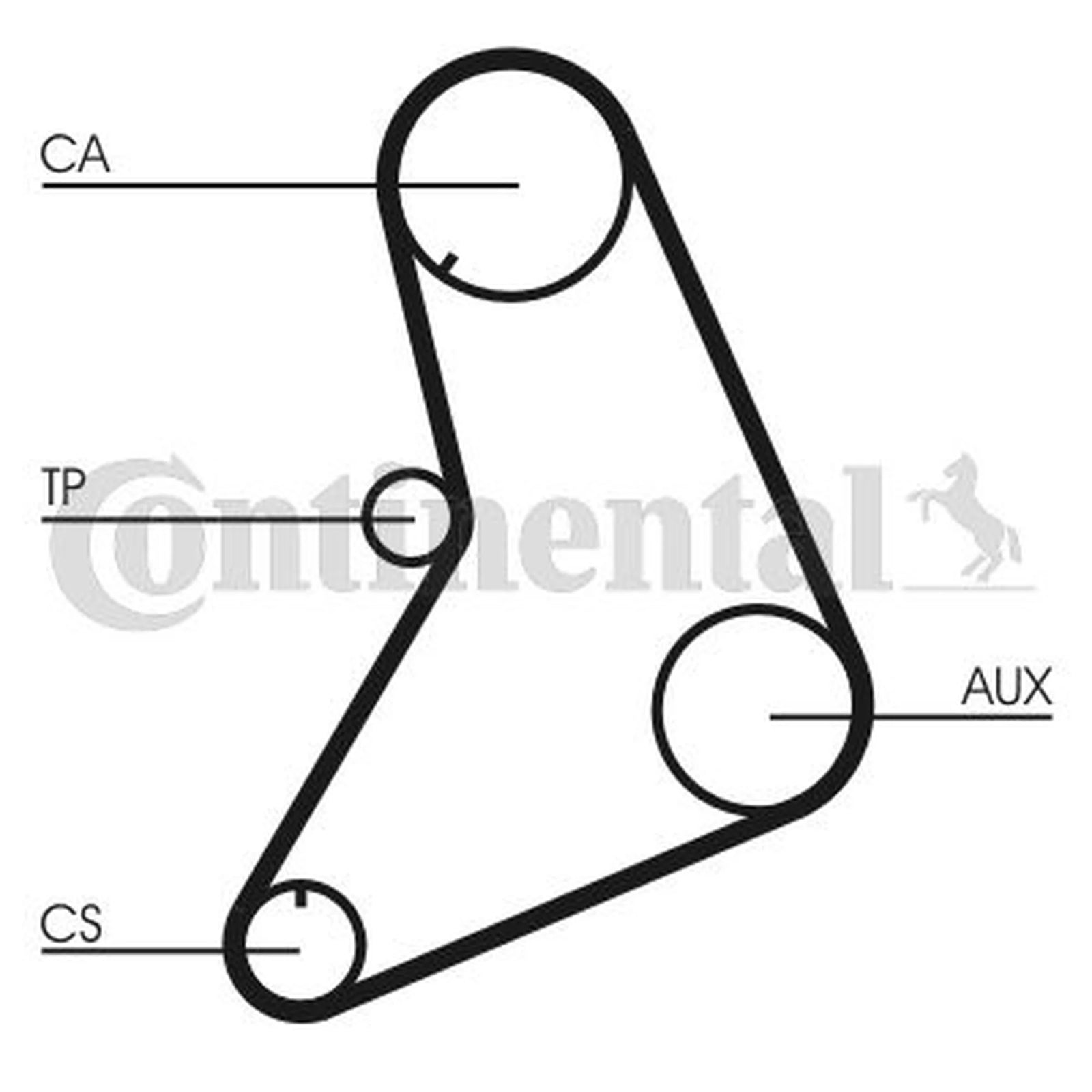 Continental CTAM Timing Belt Cambelt 122 Teeth CT687