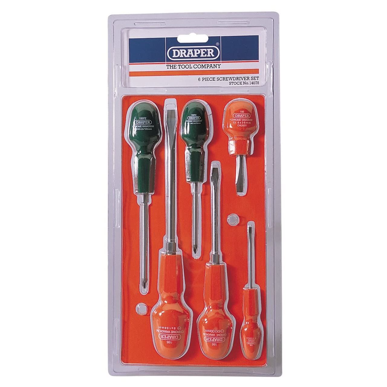 Draper Cabinet Pattern Screwdriver Set (6 Piece) 14078