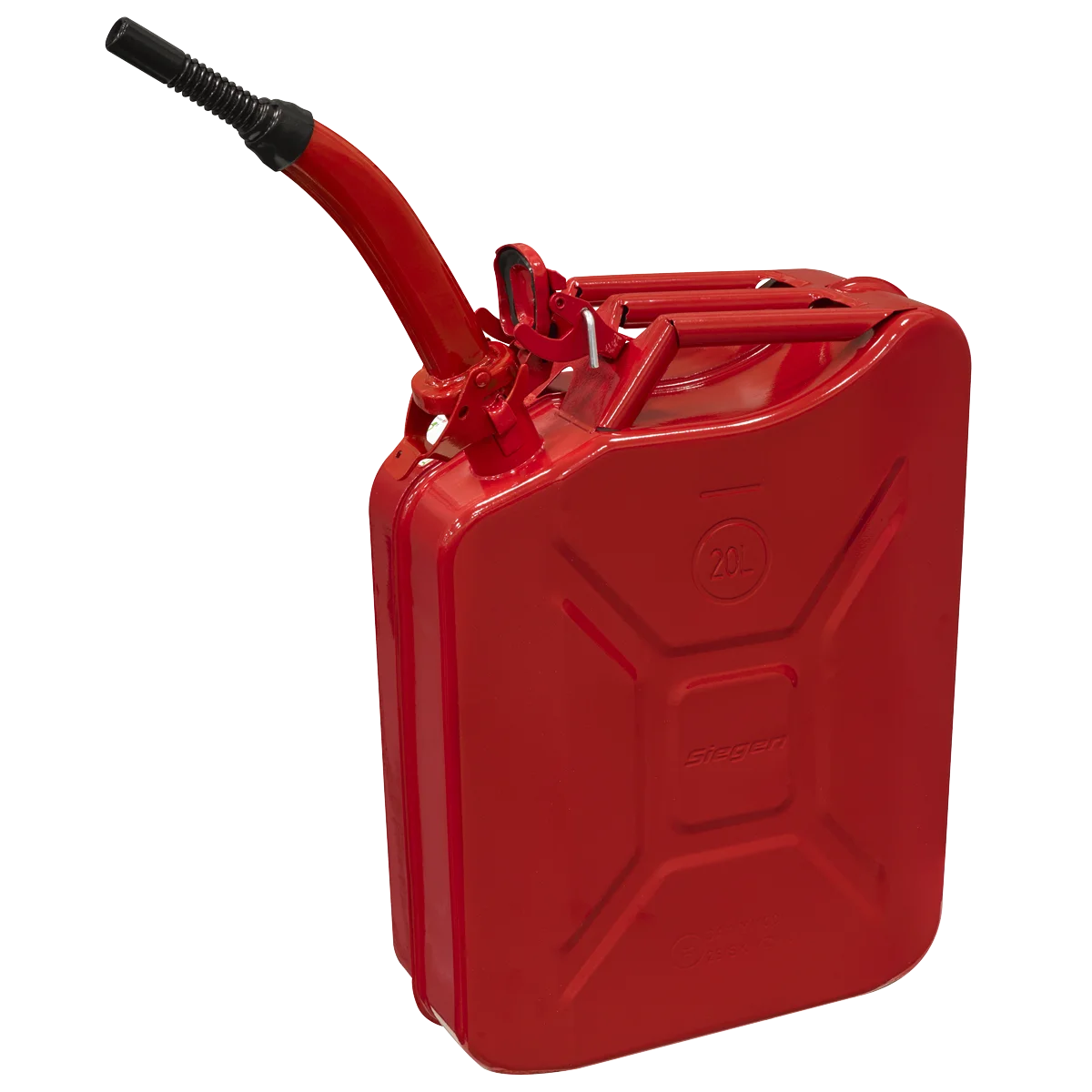 Sealey Jerry Can 20L Red Steel Fuel Container