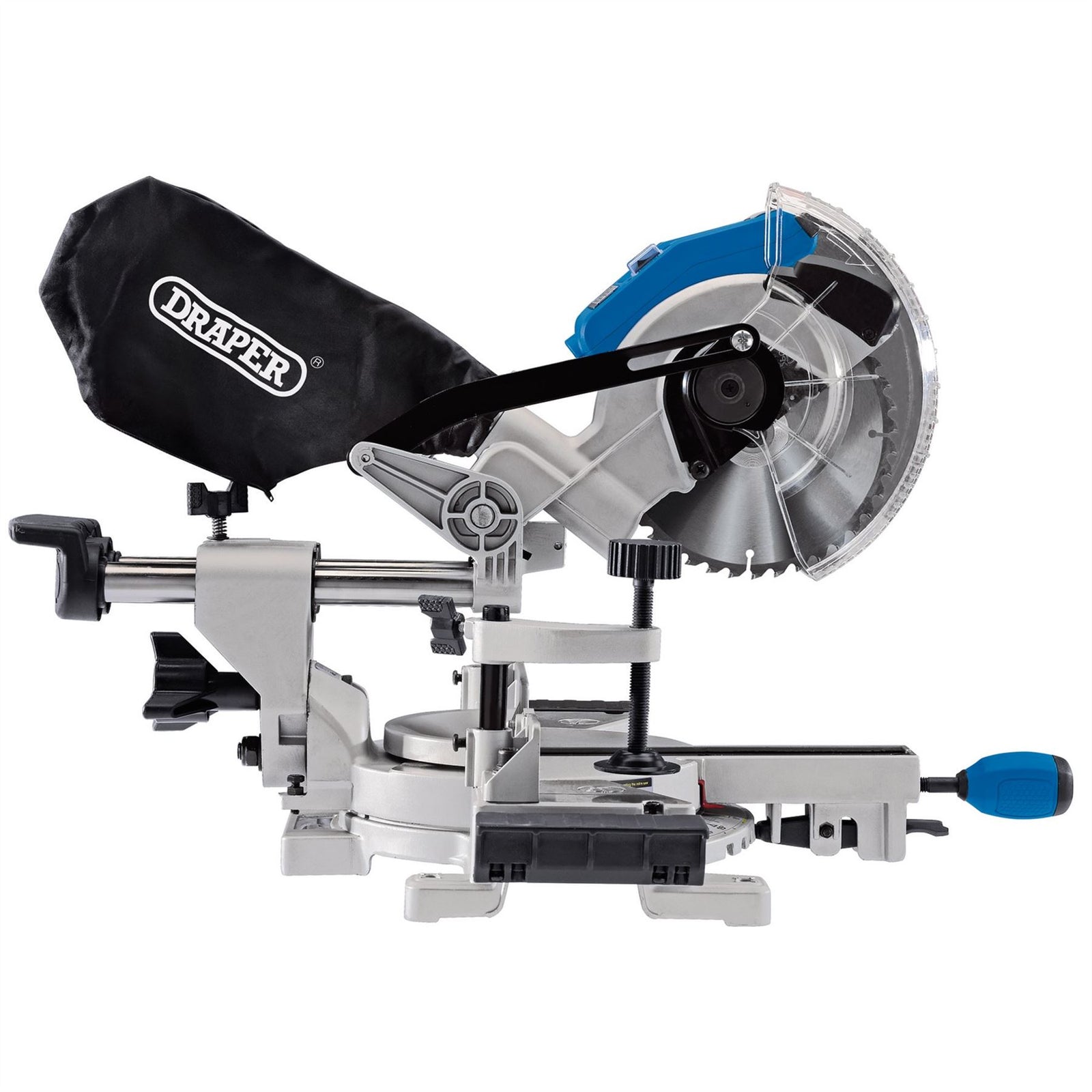 Draper D20 20V Brushless Sliding Compound Mitre Saw, 185mm (Sold Bare) 55588