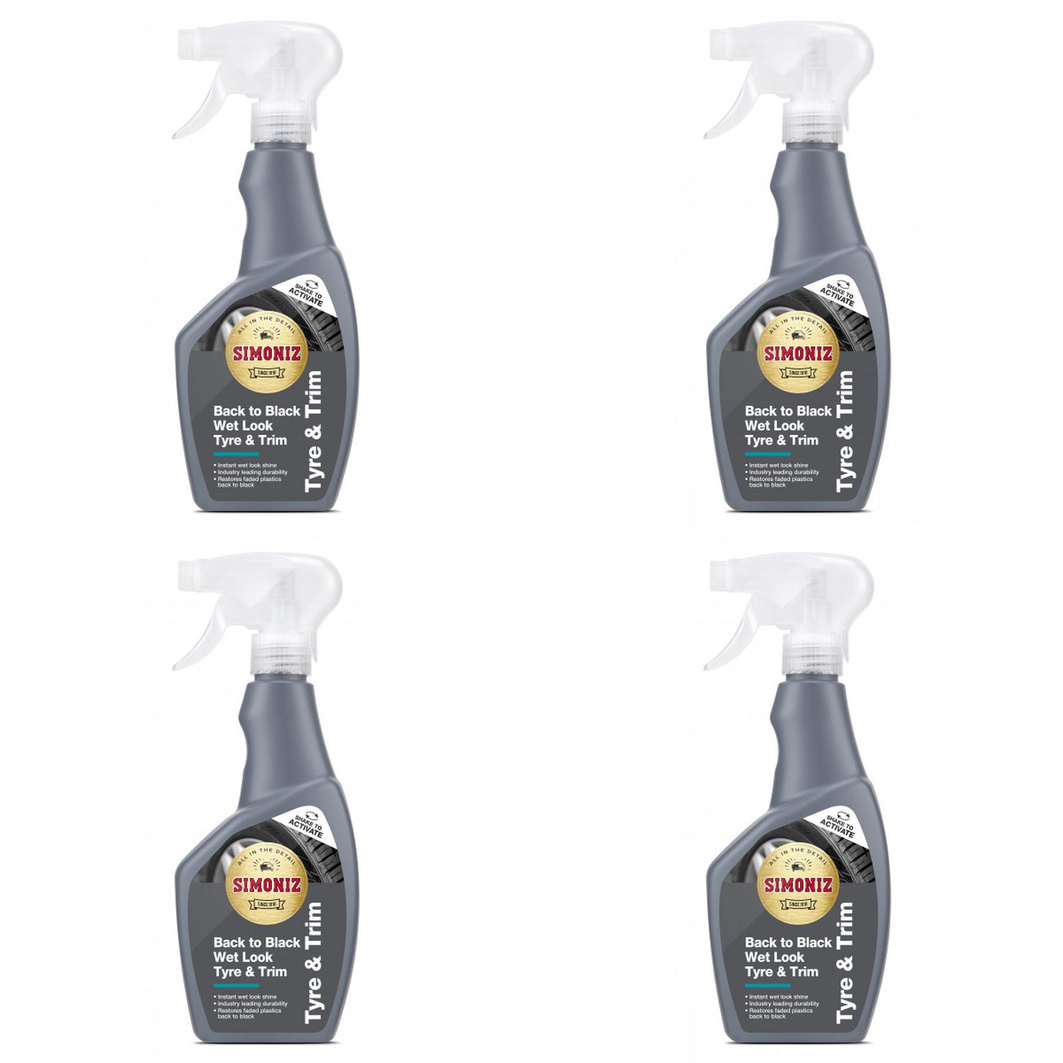 Simoniz Tyre & Trim Cleaner 500ml - Back to Black Wet Look