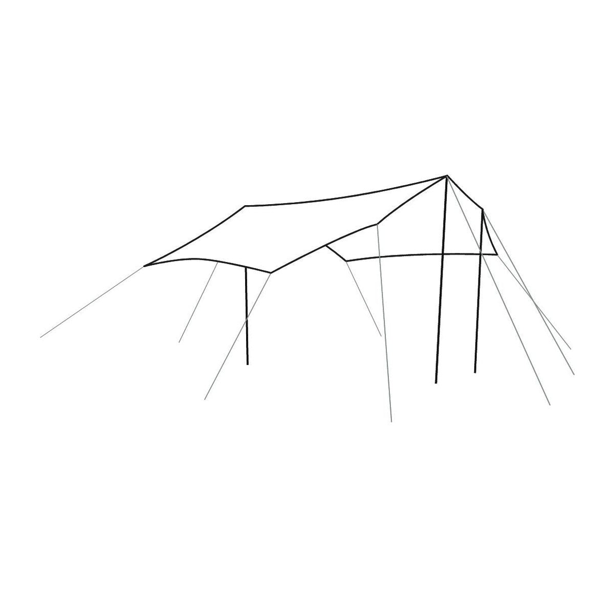 Outwell Canopy Tarp Shelter Free Standing / Porch Medium