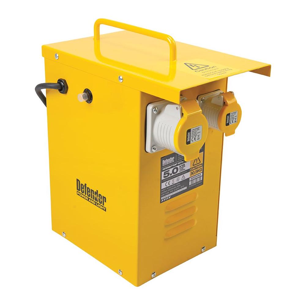 Defender 5kVA Metal Heater Transformer 16A / 32A 110V