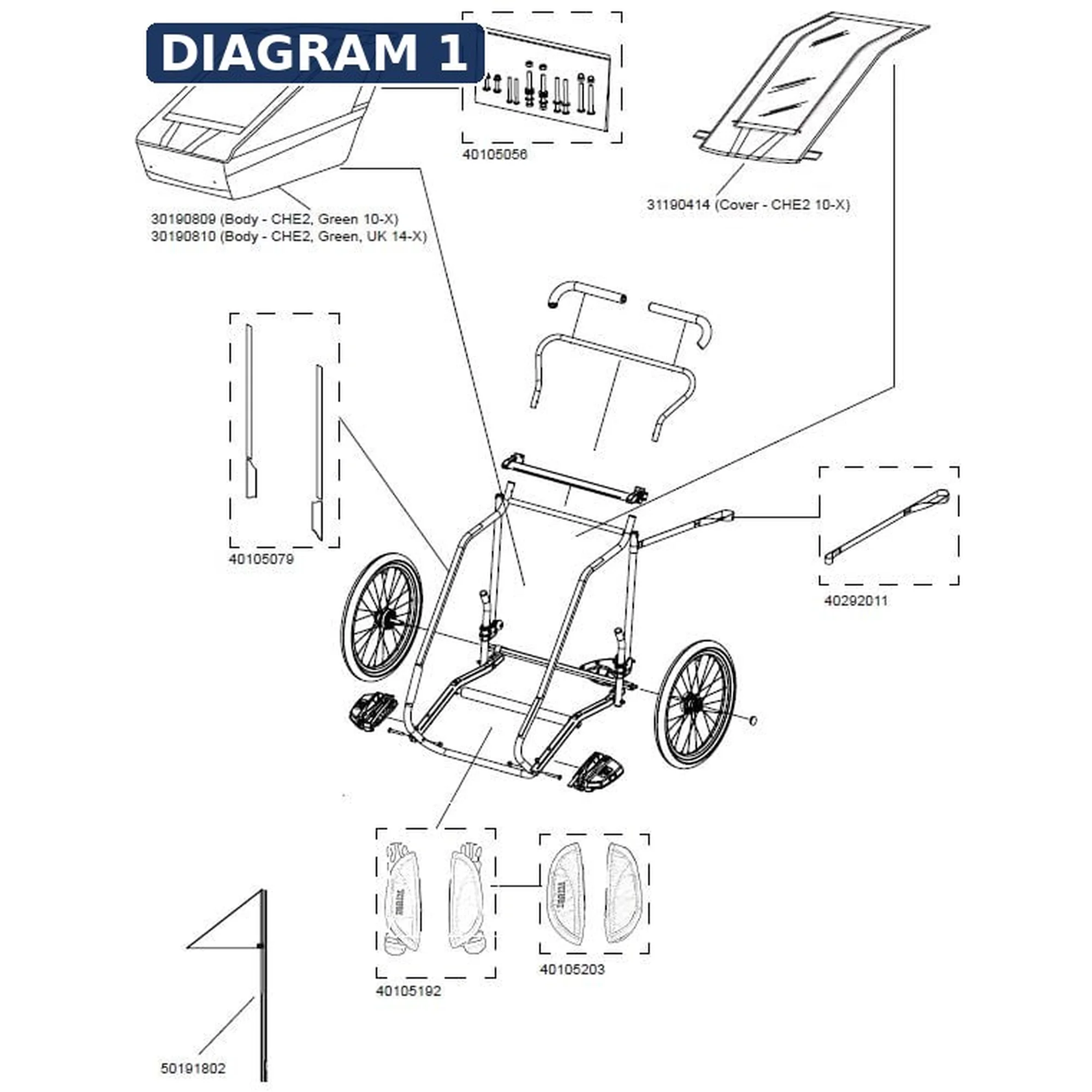 Thule Spare Plastic Axle Adapter - Thule Chariot 1541193032
