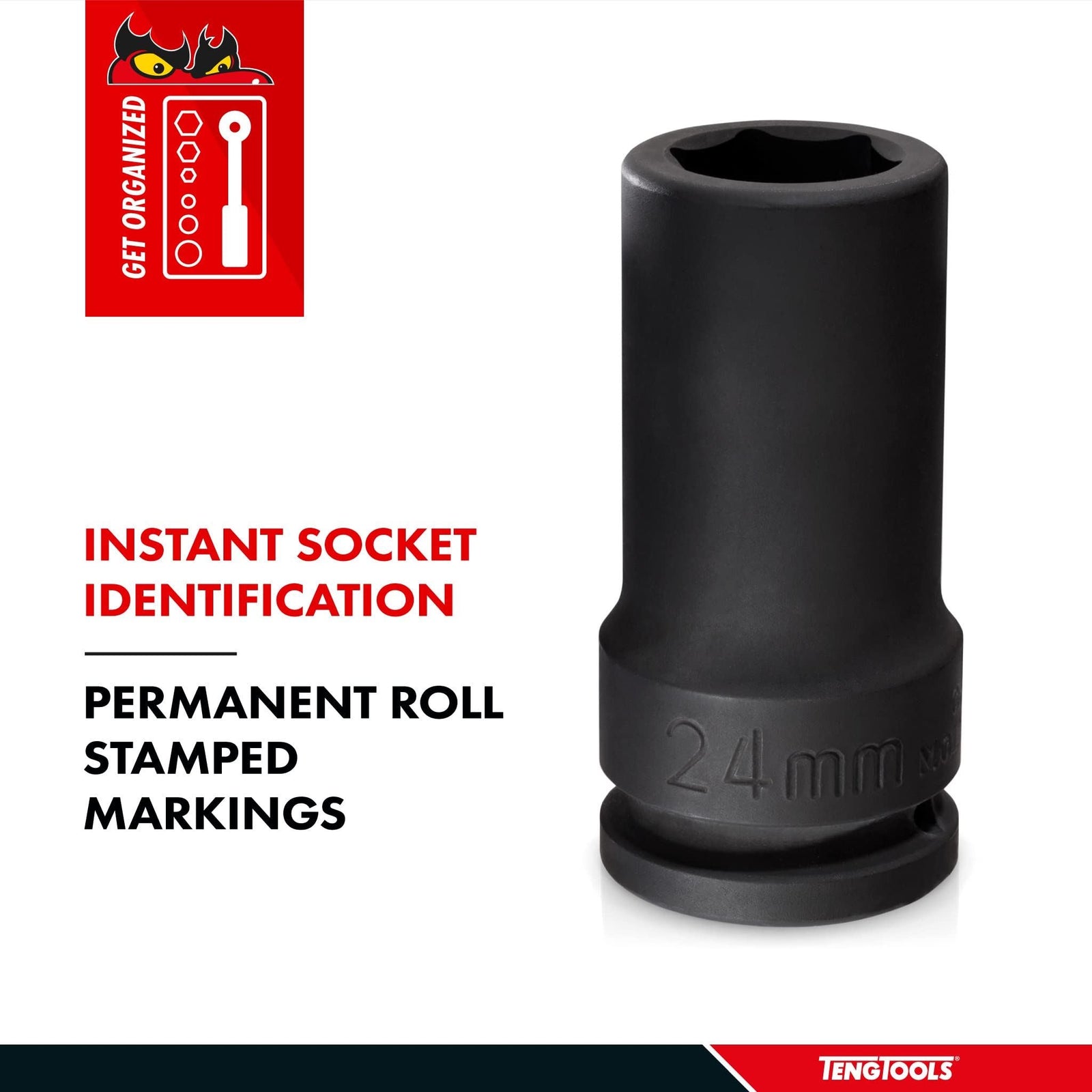Teng Tools 1" Deep Thinwall Impact Socket DIN Metric 32mm