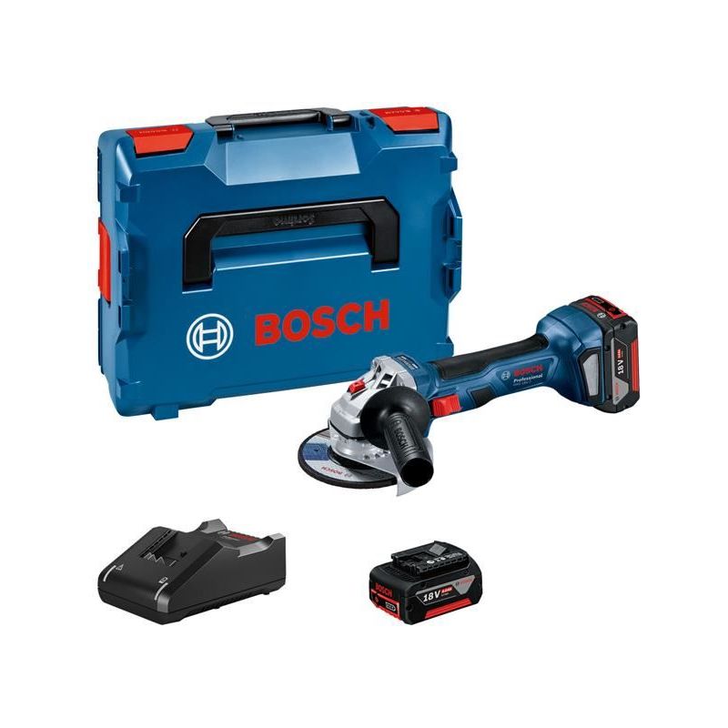 Bosch GWS 18V-7 Professional Angle Grinder 115mm 18V 2 x 4.0Ah Li-ion