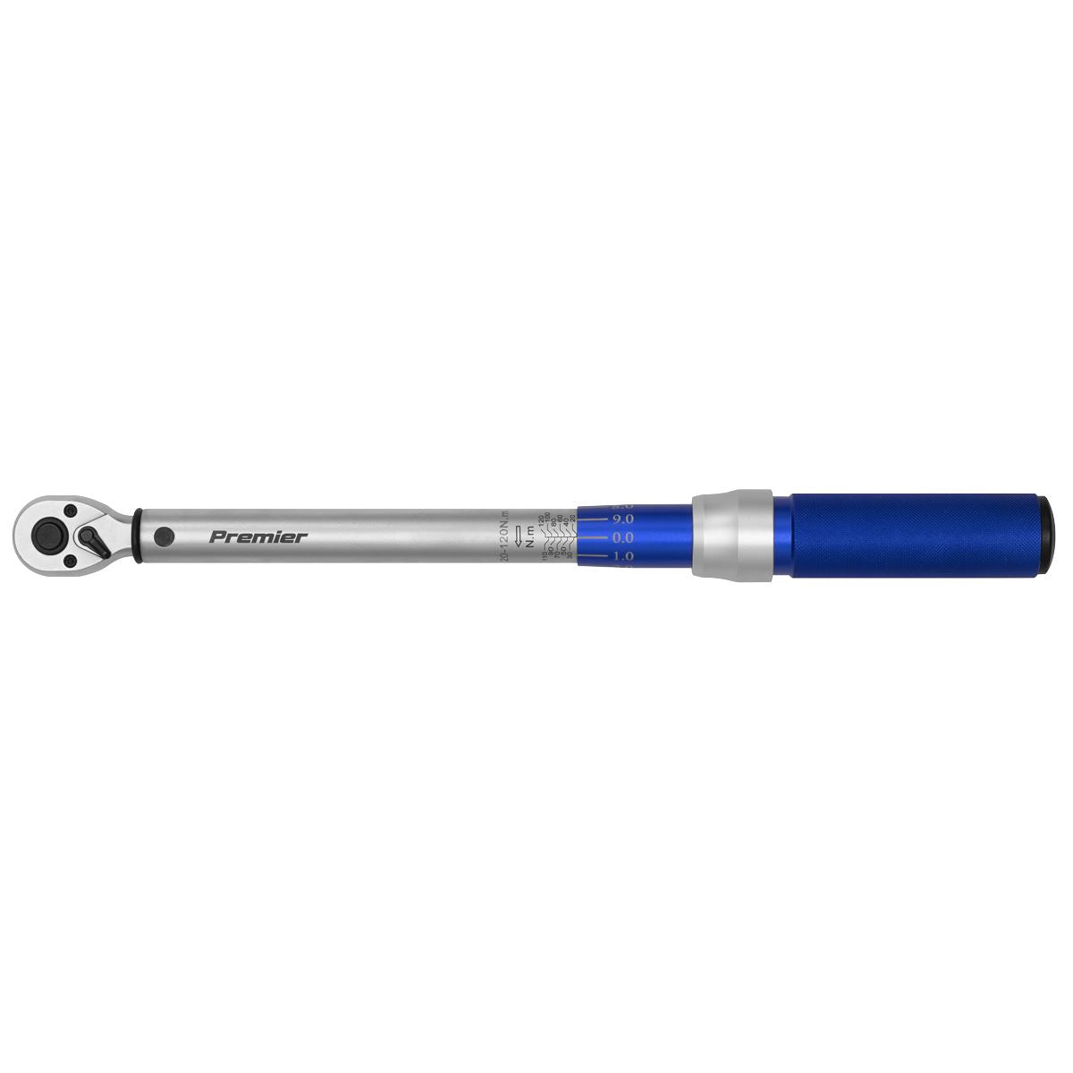Sealey Torque Wrench Micrometer Style 3/8" Drive 20-120Nm Calibrated in EVA Tray