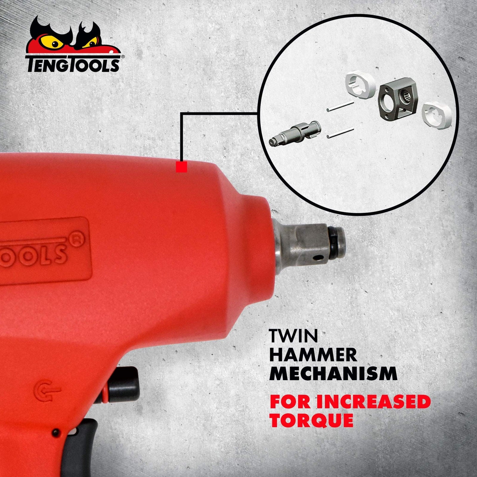 Teng Tools 3/8" Air Impact Wrench