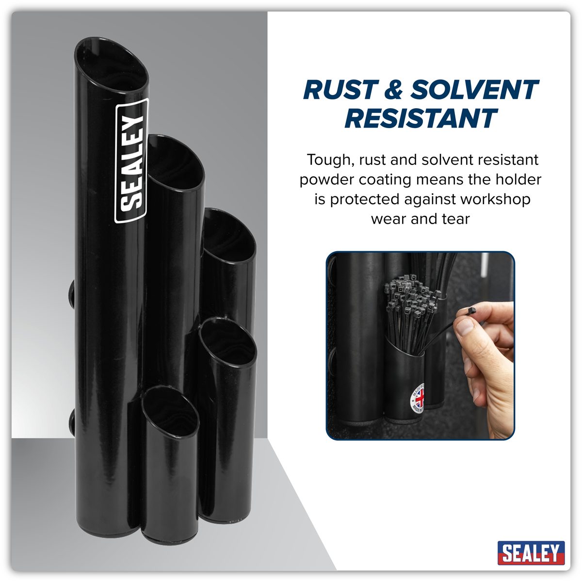 Sealey Large Magnetic Cable Tie Holder - Black, Model APCTHBXL