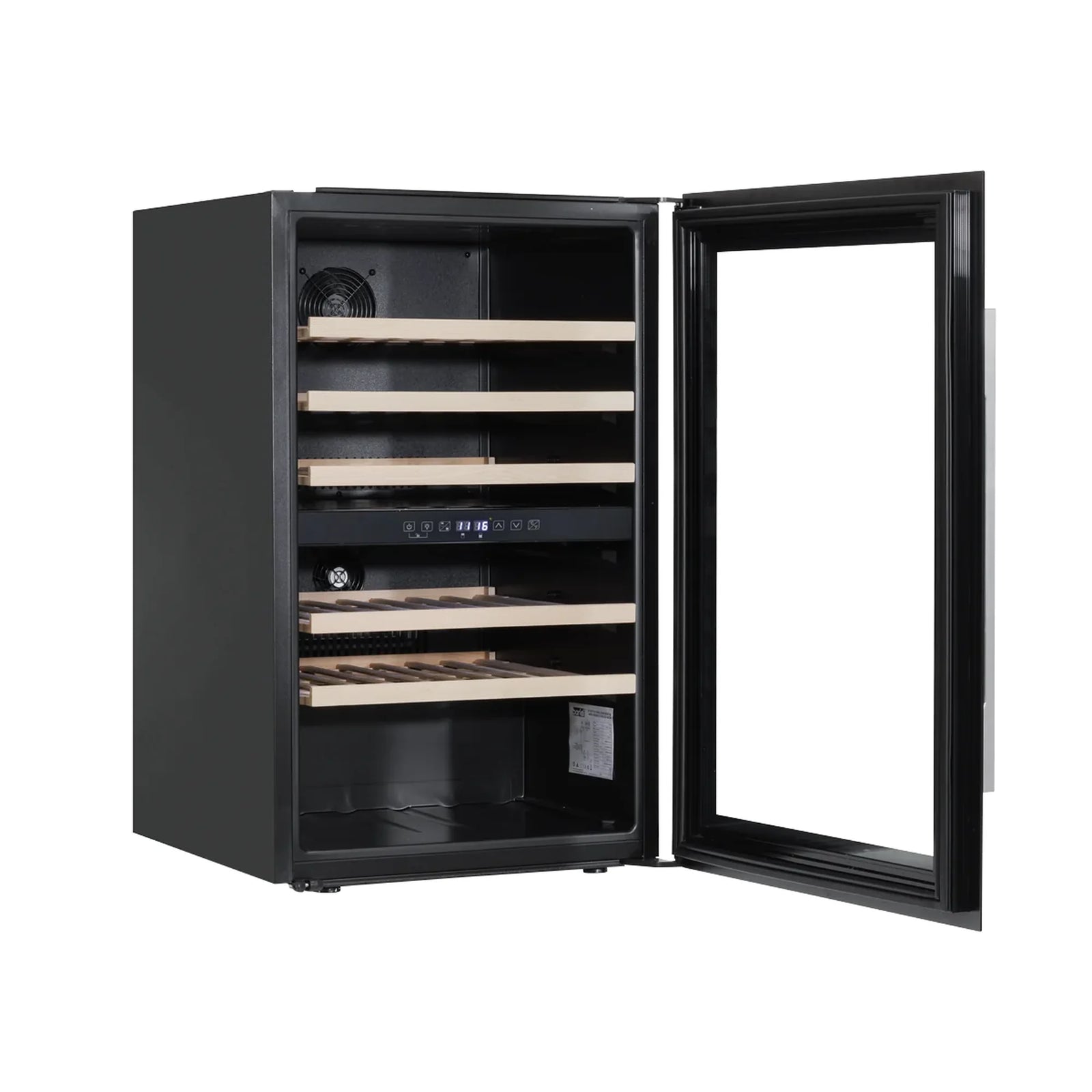 Baridi Wine Cooler 57 Bottles Dual Zone DH118 Black
