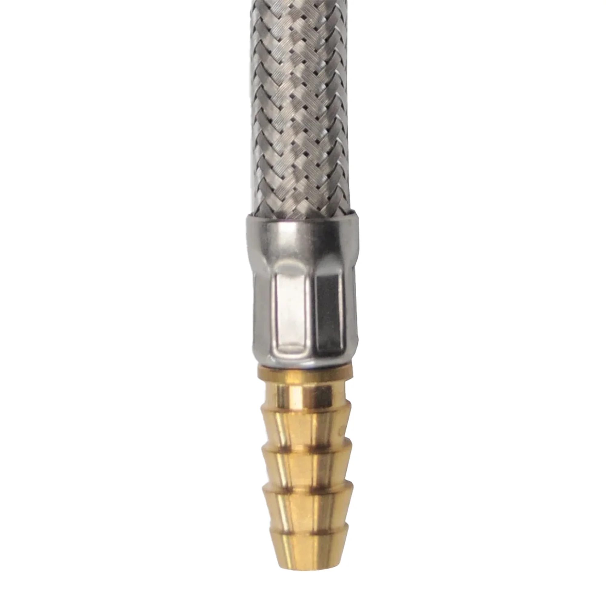 Dimatec Flexi Tap Hose 300mm Ribbed with Barbed End