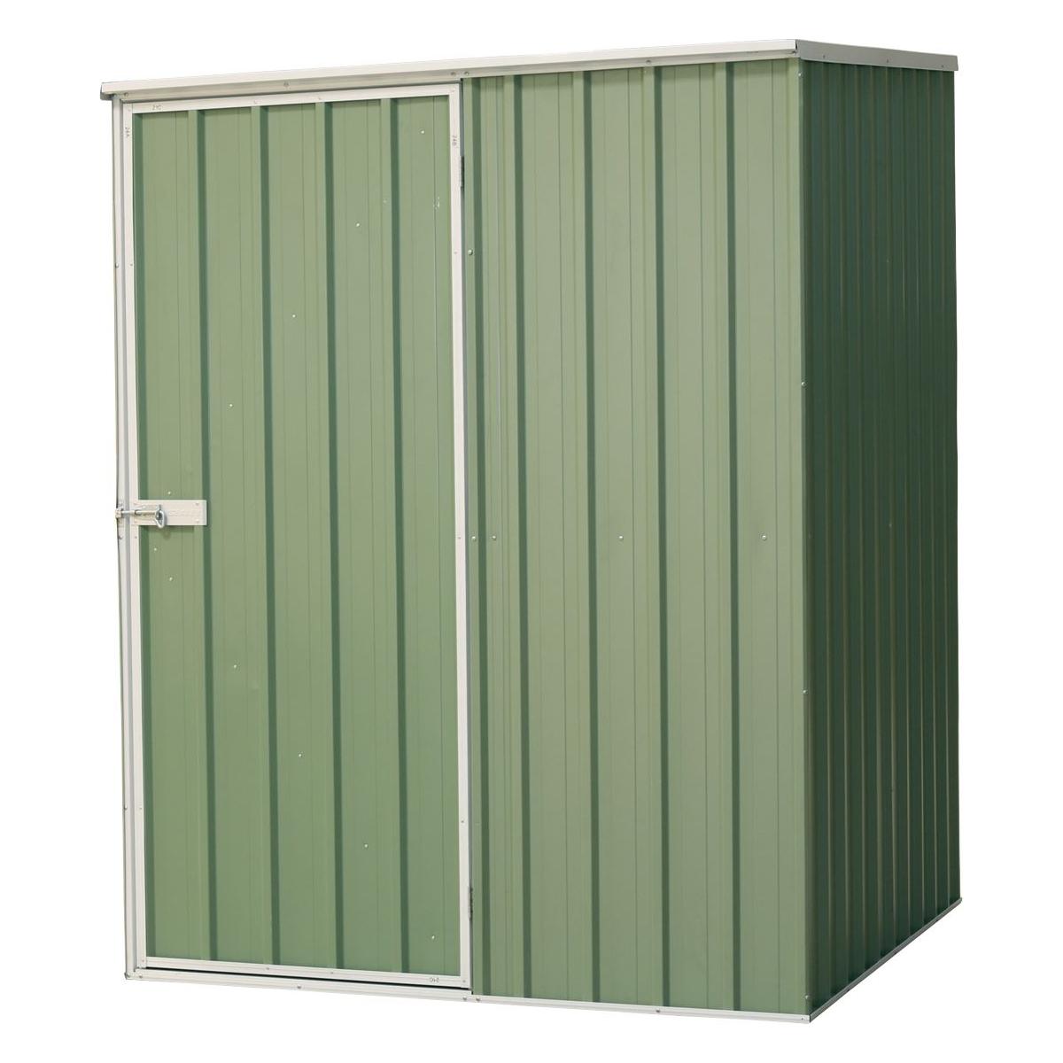 Dellonda Galvanised Steel Metal Garden Shed  Green