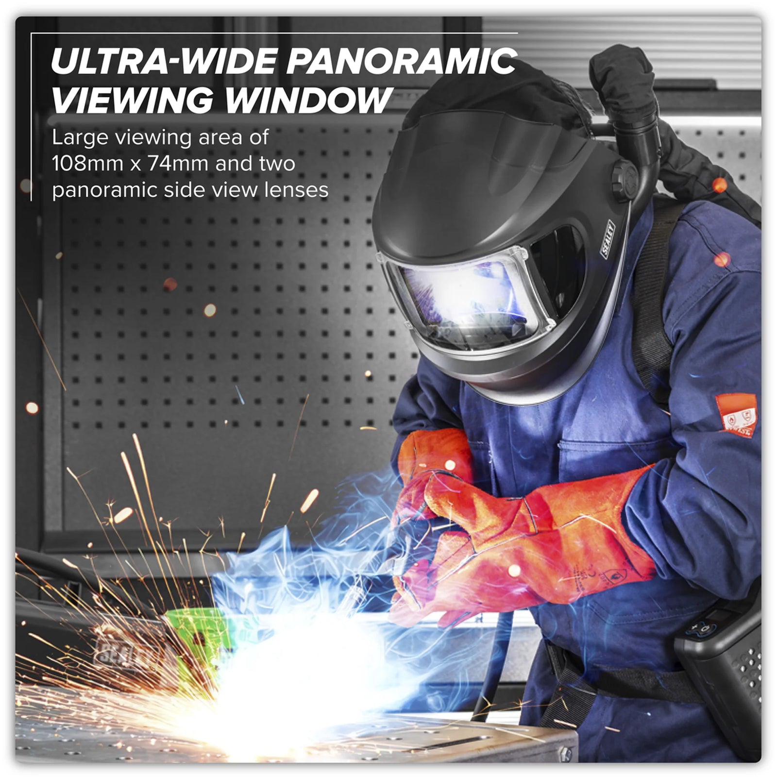 Sealey Auto Darkening Welding Helmet PWH618 with PAPR System