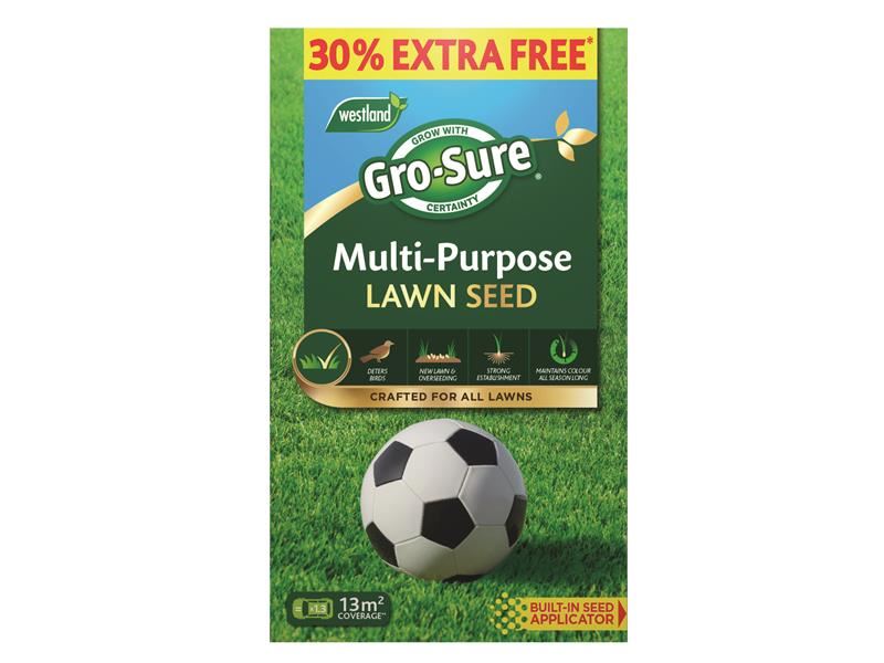 Gro-Sure Multi-Purpose Lawn Seed 10m² + 30% Free