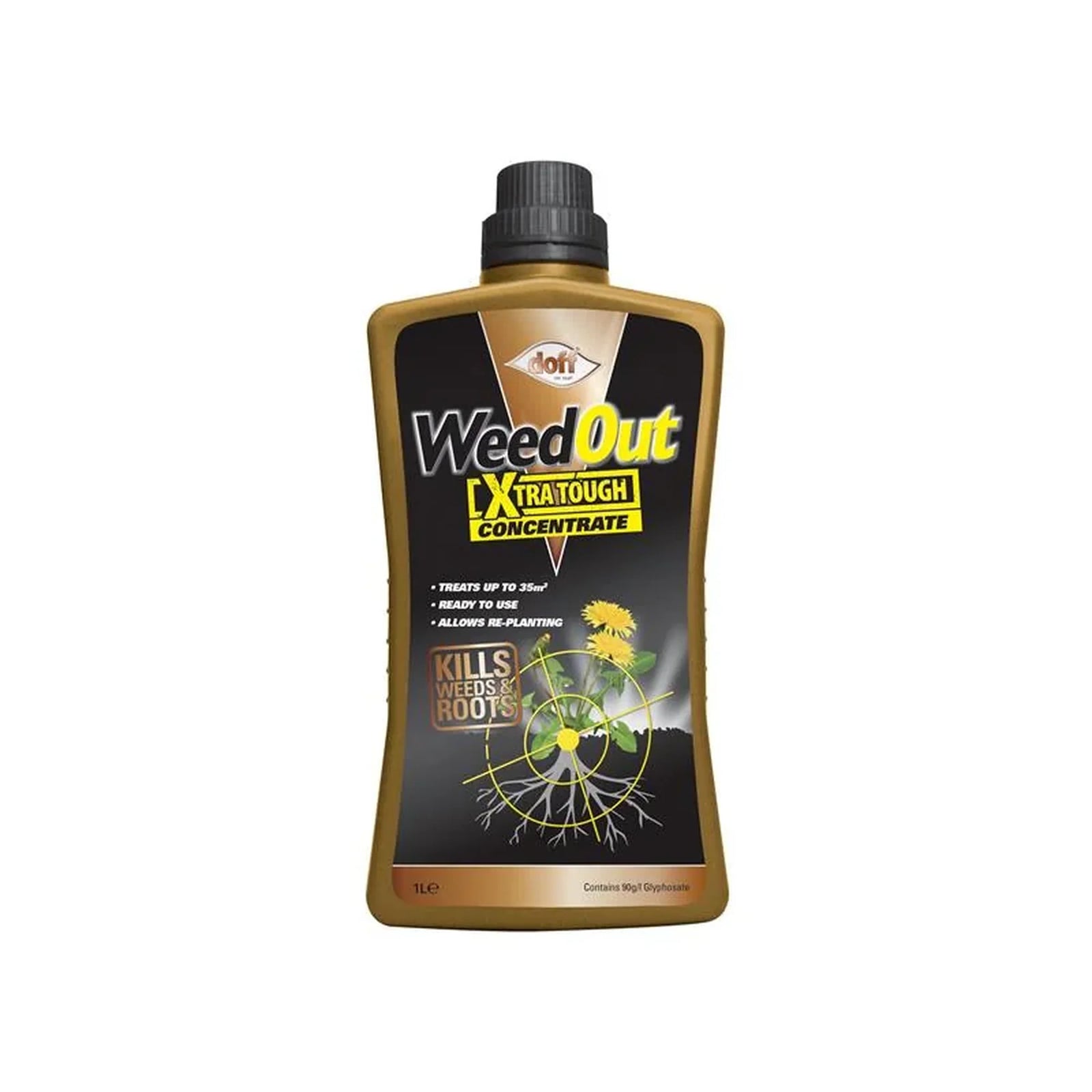 Doff WeedOut Xtra Tough Weedkiller Concentrate 600ml - F-FC-600-DOF