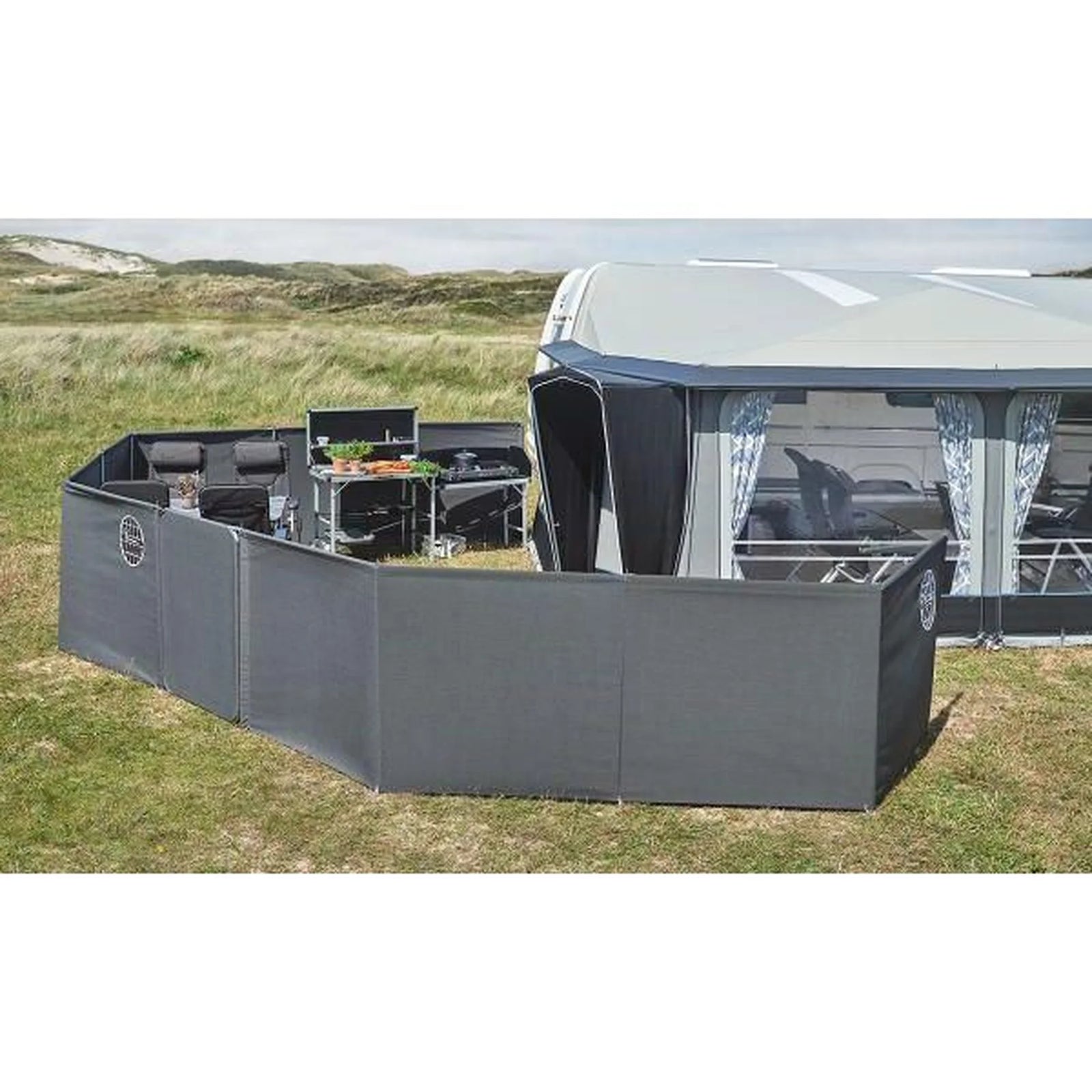 Isabella Windscreen, 6 sided, 120 cm, Mega, Granite - 401500490