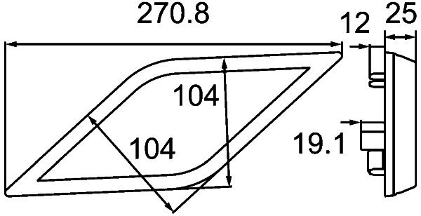 Hella Direction Indicator Light 2BA 013 331-017