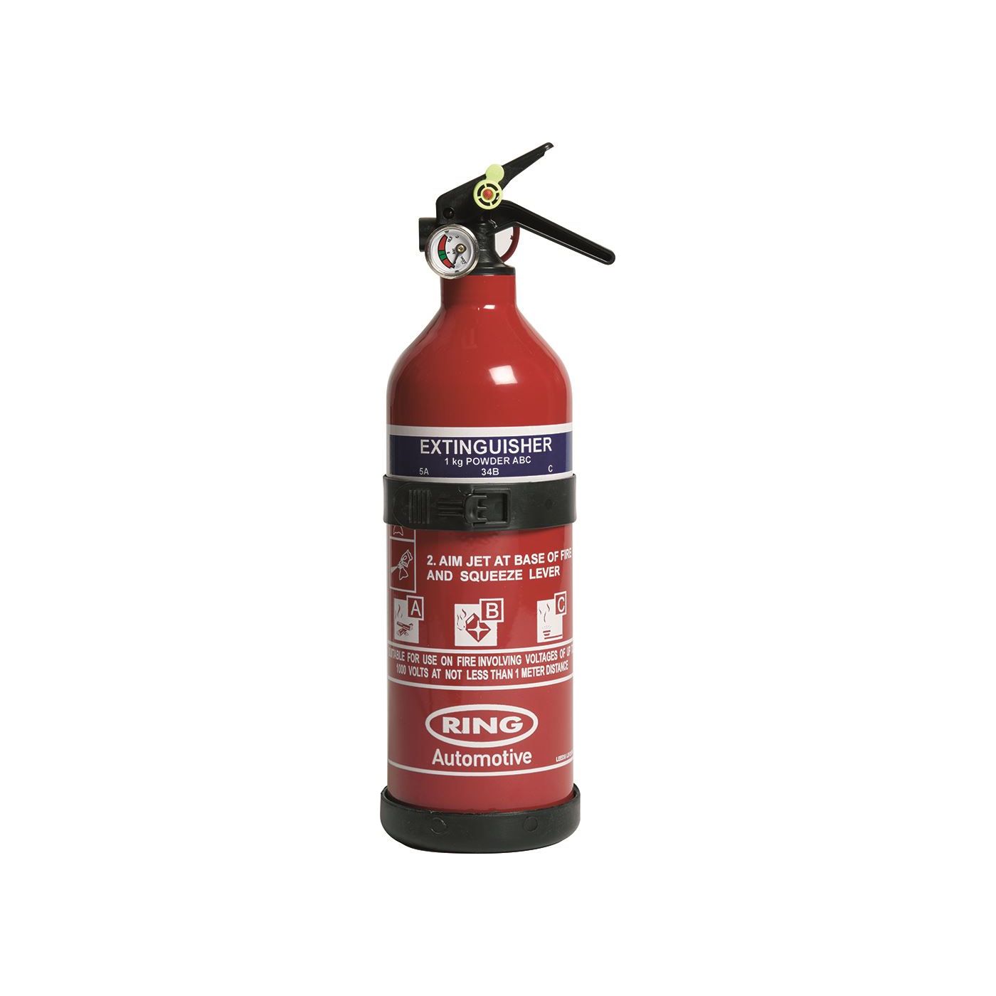Ring 1Kg ABC Fire Extinguisher with Gauge - RCT1750