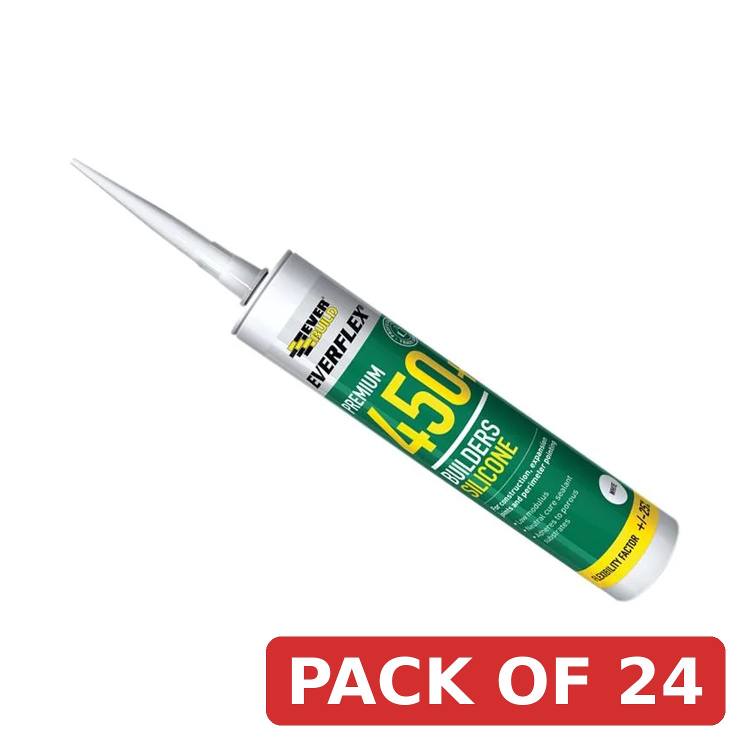 Everbuild Sika Everflex® 450 Builders Silicone Sealant Brown 300ml - 880126