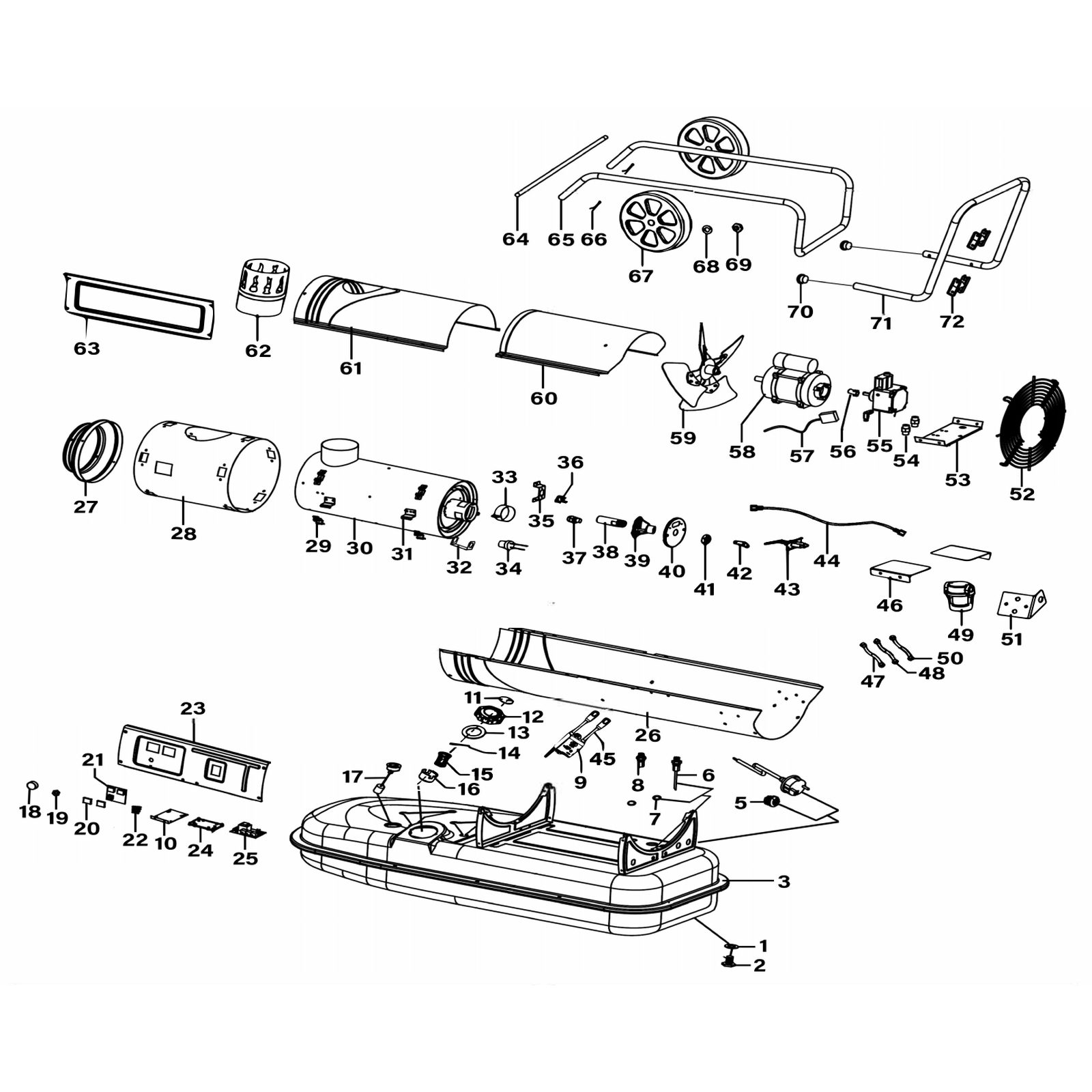 Sealey Fixed Wheel ABI1000-67