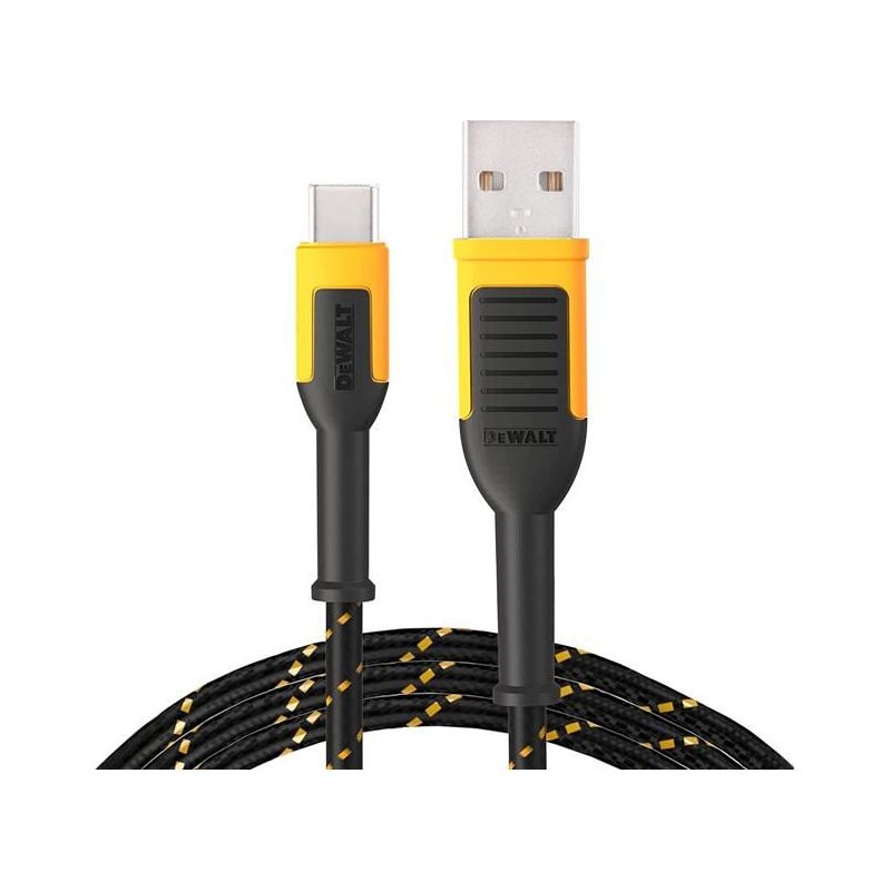 Dewalt Telecoms USB A to USB C Reinforced Charging Cable 1.2m (4ft)