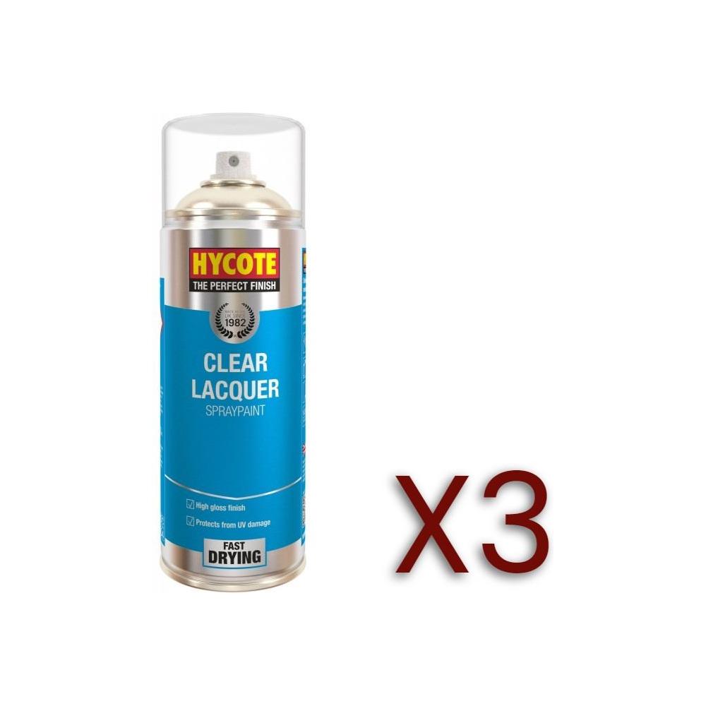 3x Hycote XUK0232 Clear Lacquer 400ml C/O