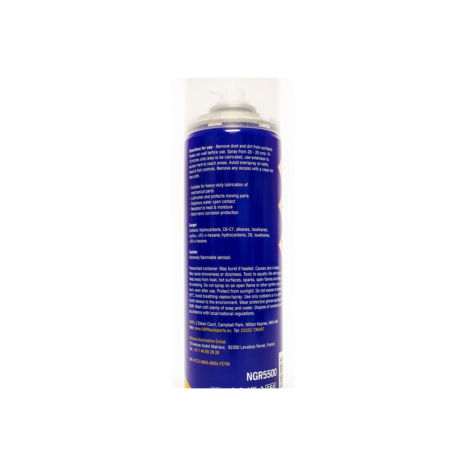 12x NAPA Grease Spray Multi Purpose Protects & Lubricates 500ml