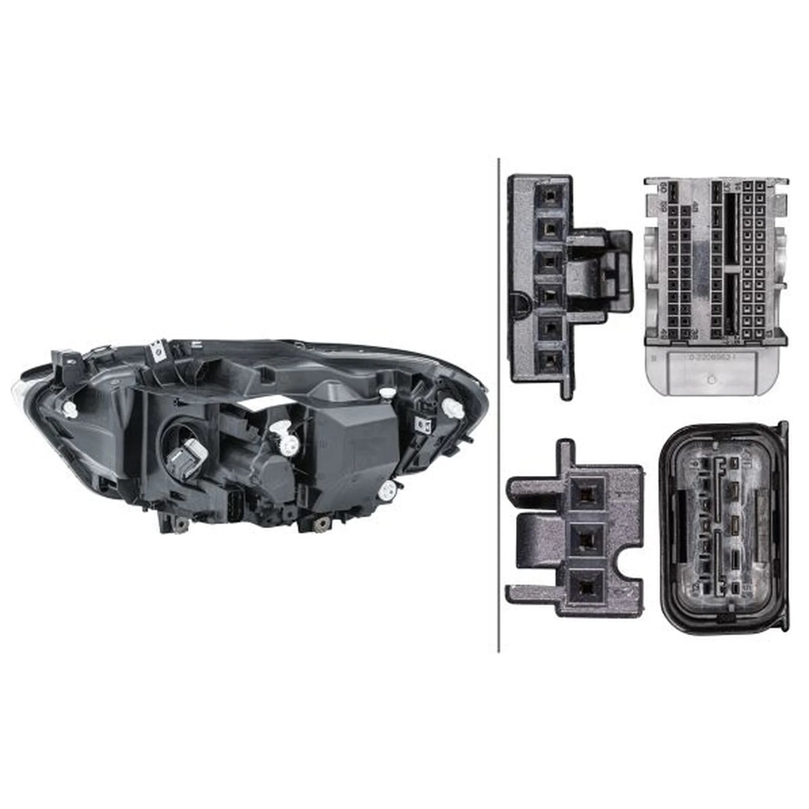 Hella Headlight Headlamp LED Right 1EX 011 929-421