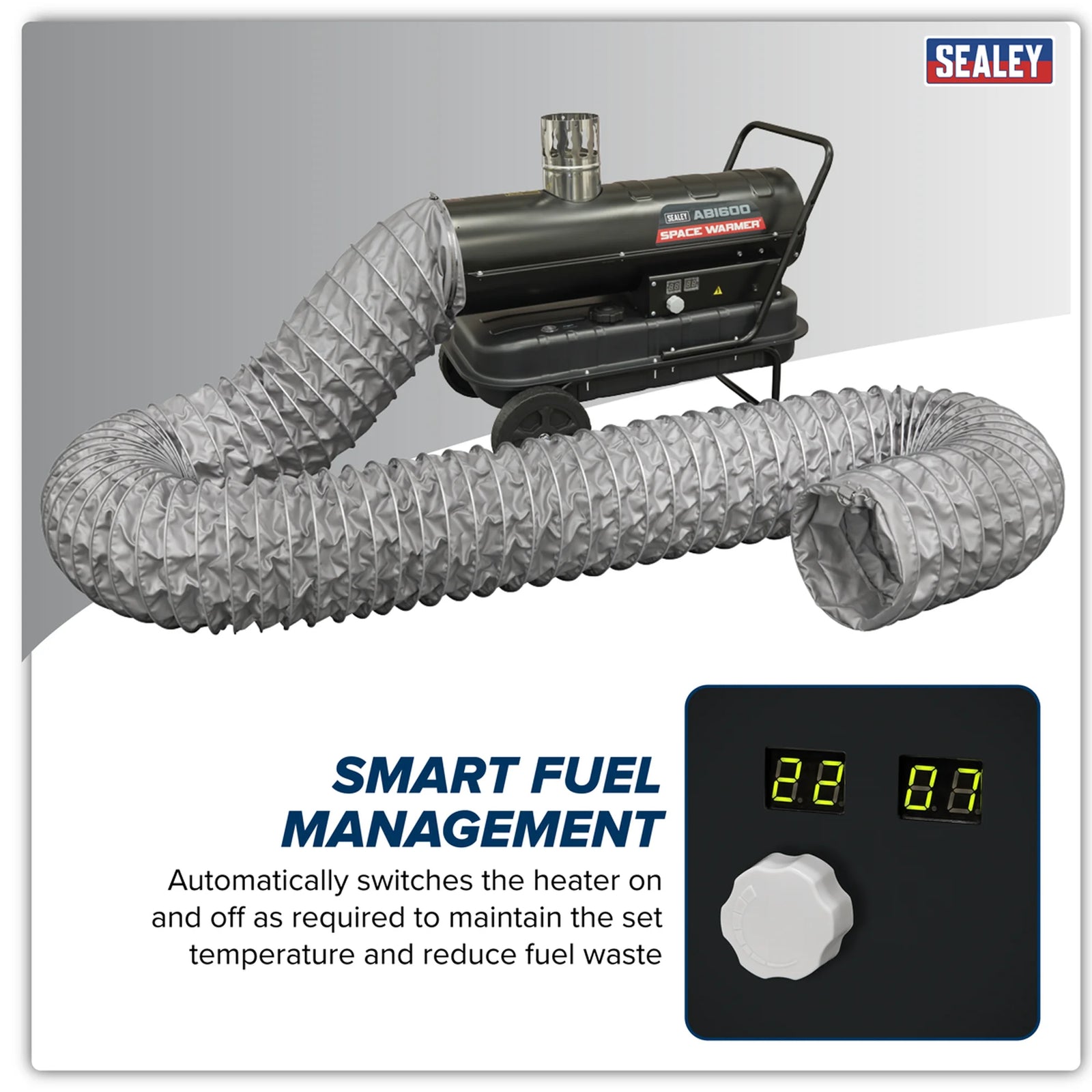 Sealey Space Warmer® Indirect Kerosene Heater 68,000Btu/hr
