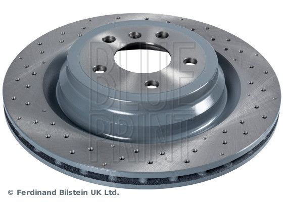 Blue Print 2 x Perforated 330mm Brake Disc ADU174386
