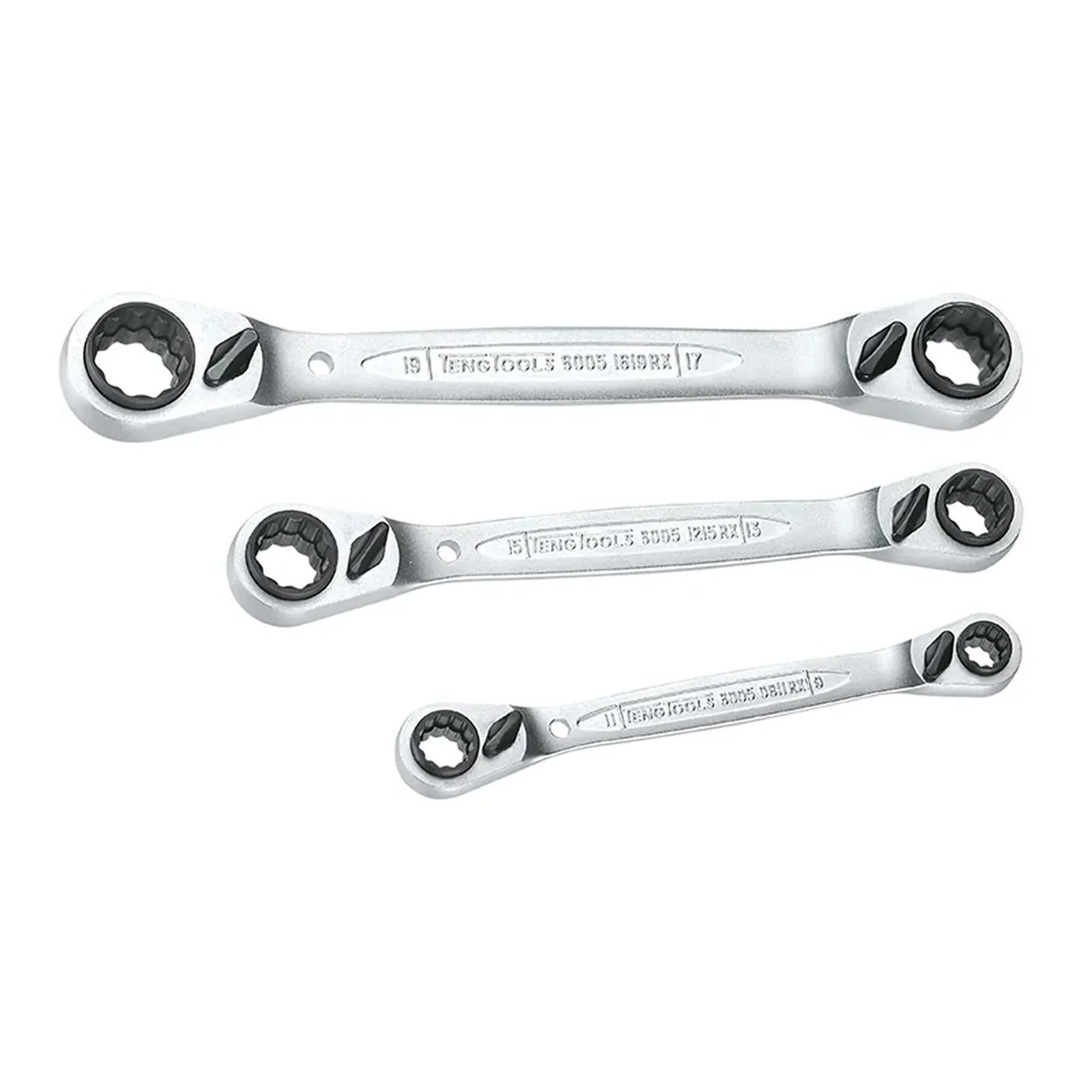 Teng Multi Ratchet Ring Spanner Set of 3 8-19mm - 6503RX