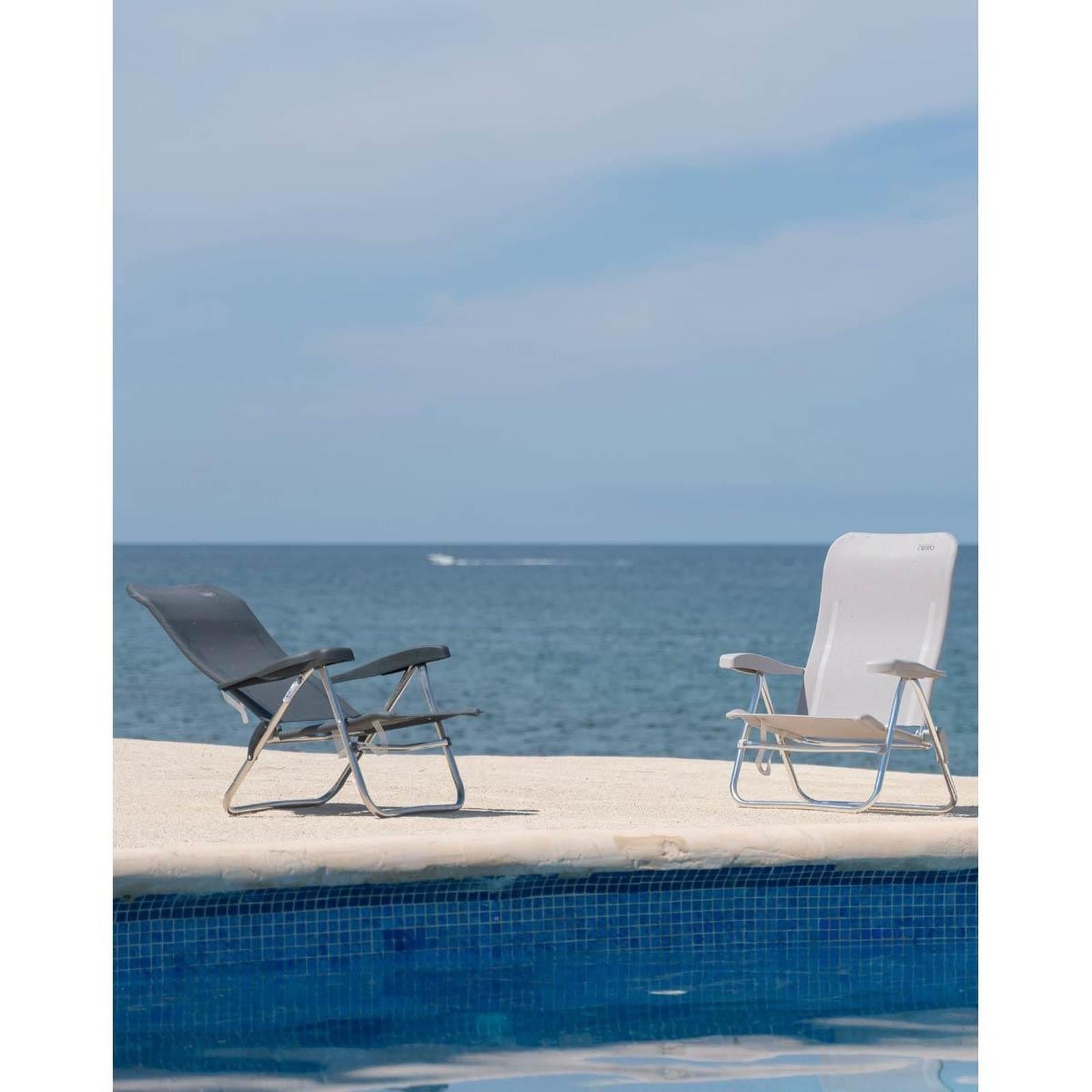 Crespo Beach Chair AL/205 Dark Grey