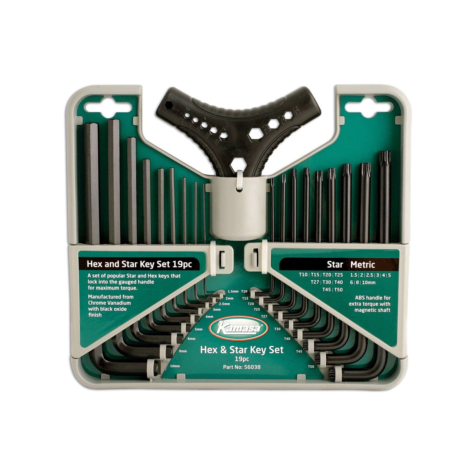 Kamasa Hex & Star* Key Set 19pc 56038