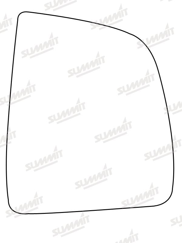 Summit Stick-On Commercial Mirror Glass fits Fiat Dobl?? RHS
