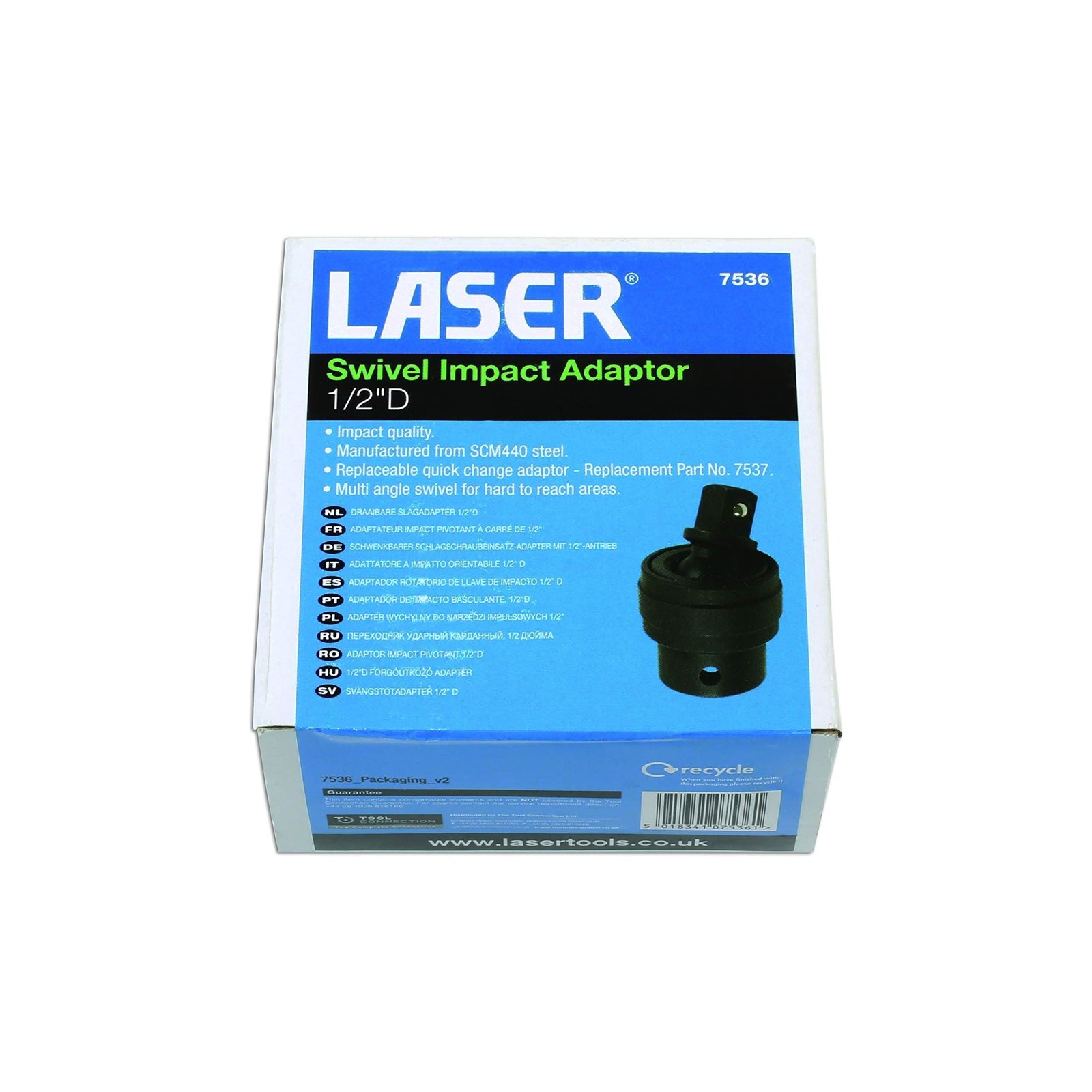 Laser Universal Joint Swivel Impact Adaptor 1/2"D 7536