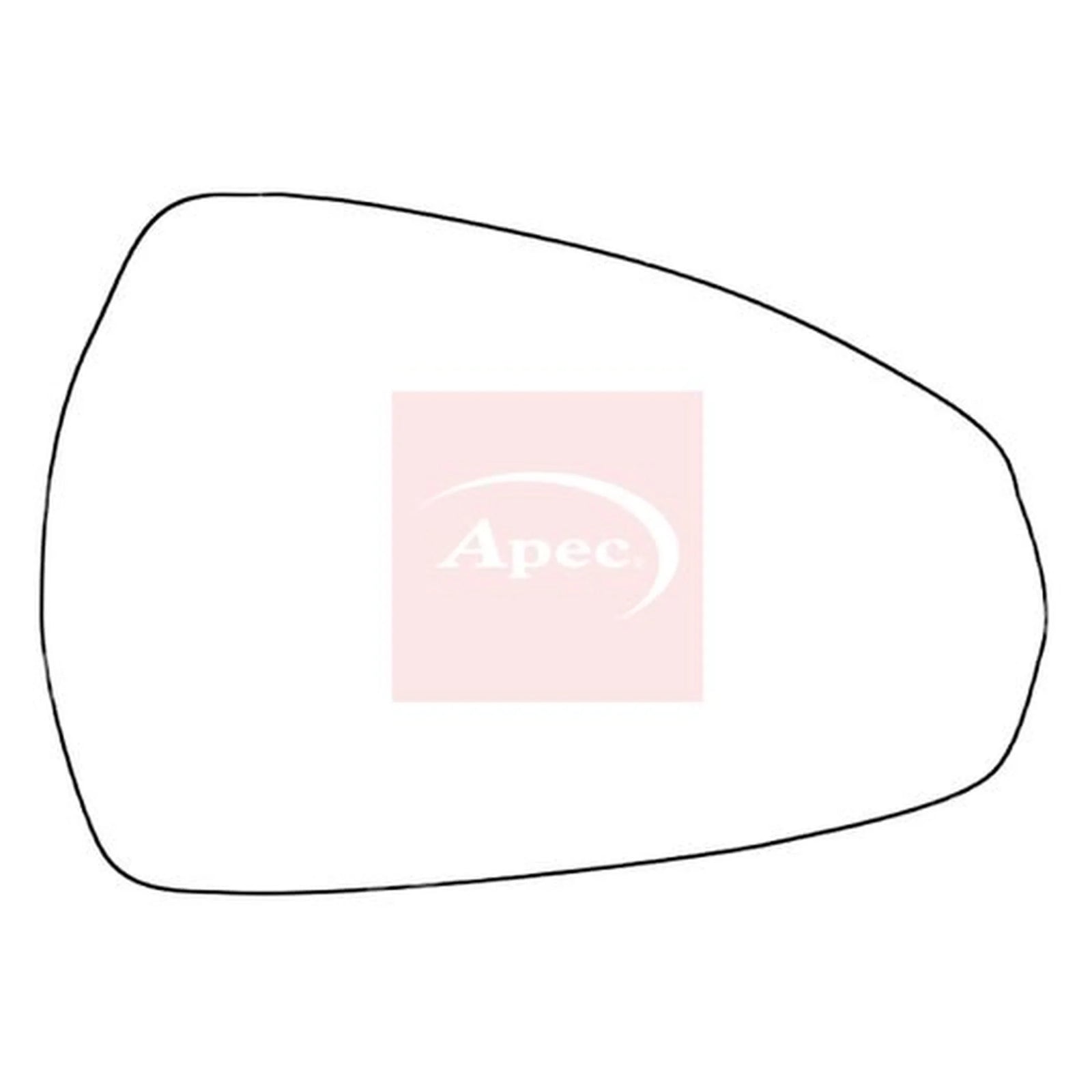 Apec Exterior Wing Mirror Glass Right AMS2092