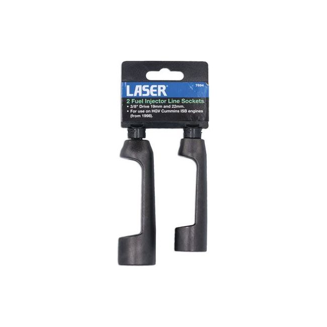 Laser Fuel Injector Line Sockets 3/8"D 2pc 7694