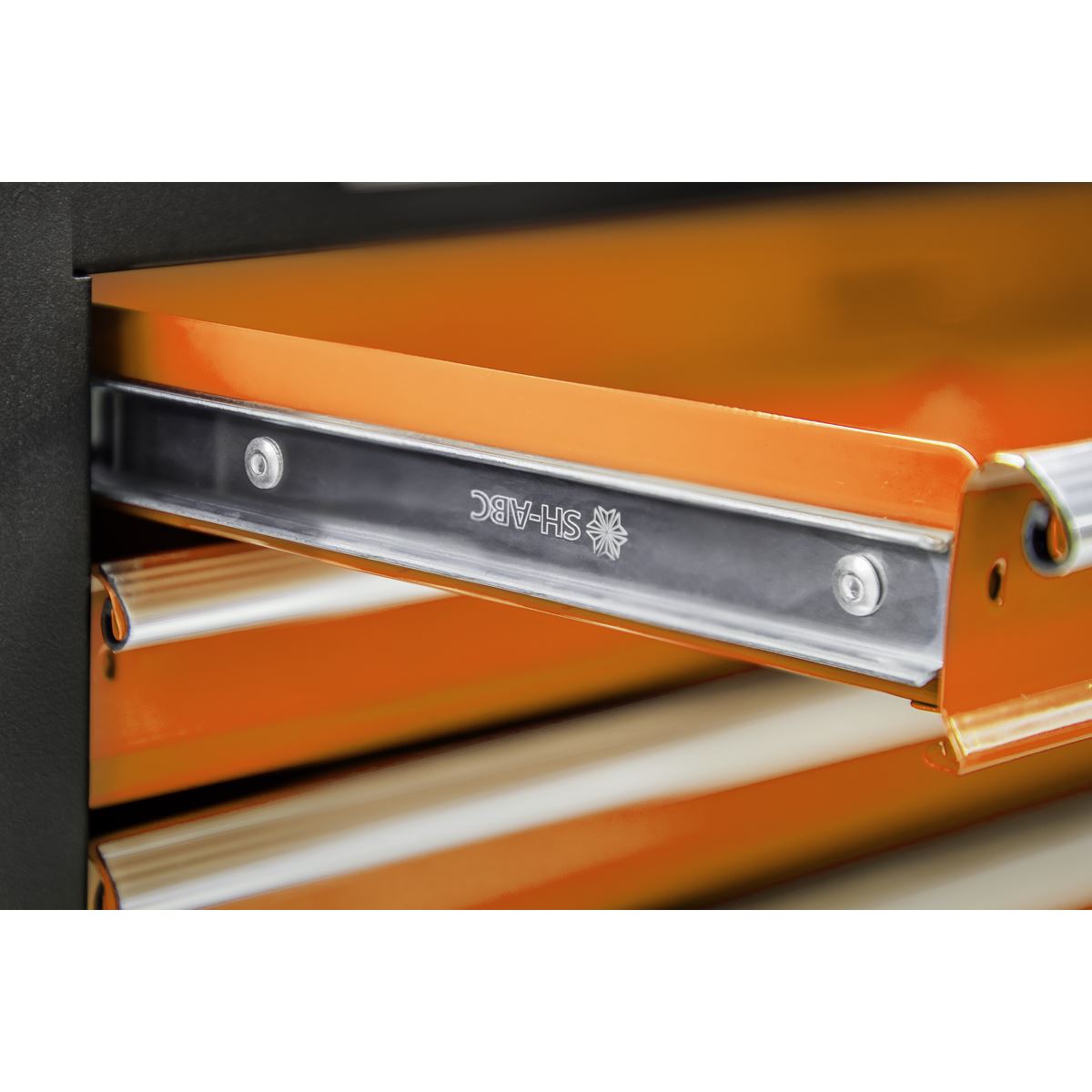 Sealey Topchest & Rollcab Combination 6 Drawer with Ball-Bearing Slides Orange