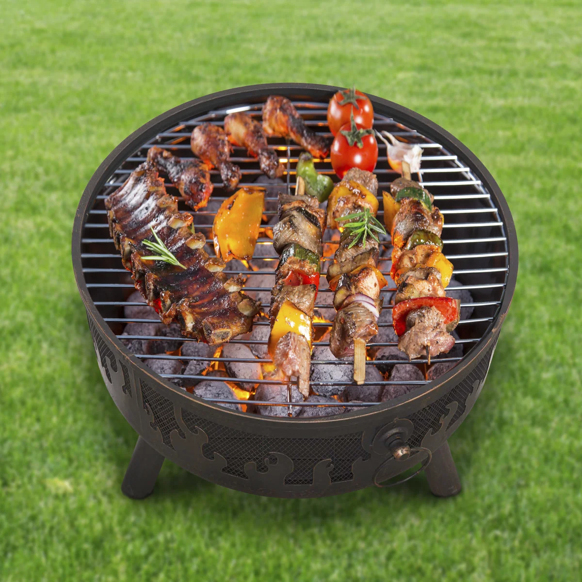 Dellonda Deluxe Outdoor Firepit